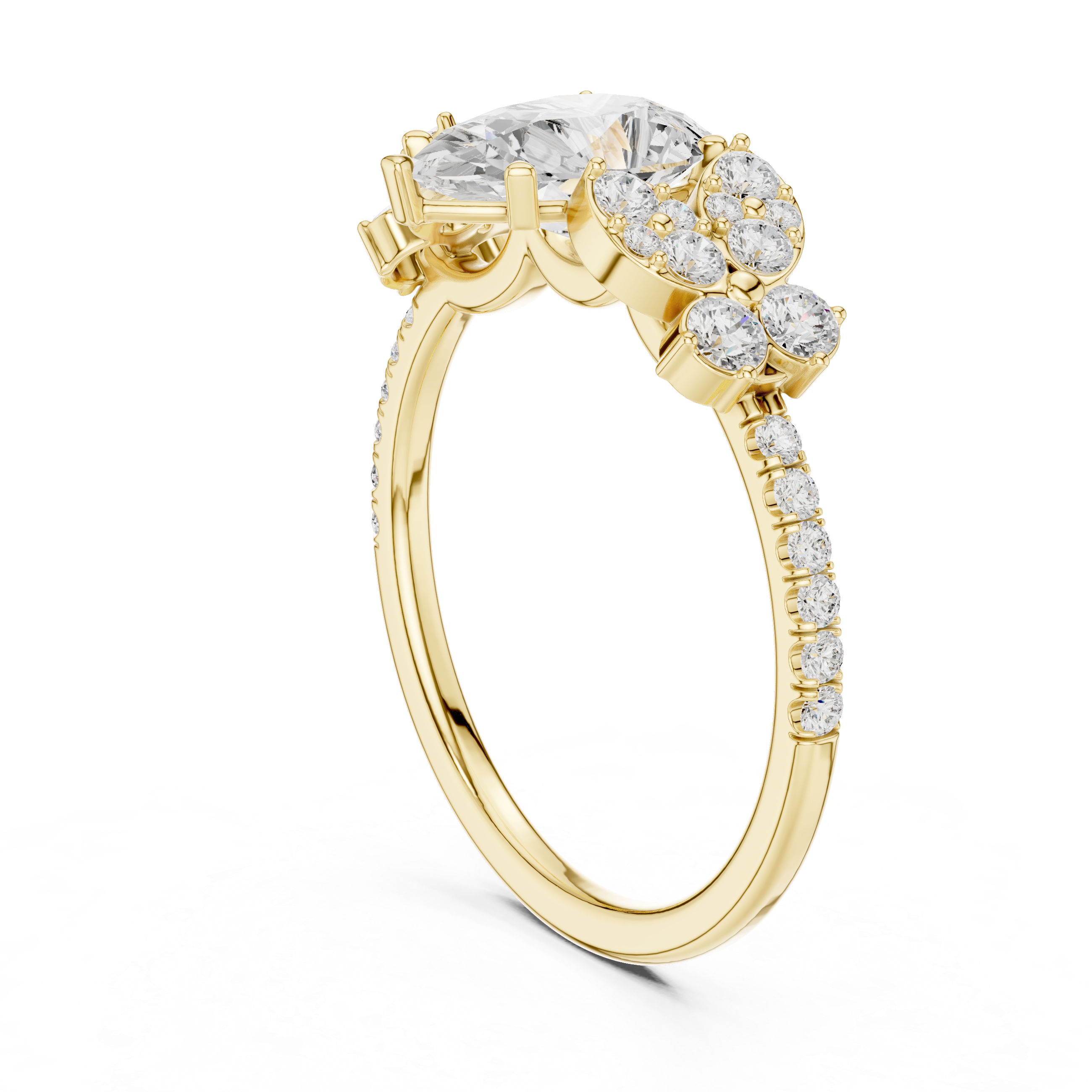 Minimalist thin band ring with tiny diamond accents and sleek modern look.