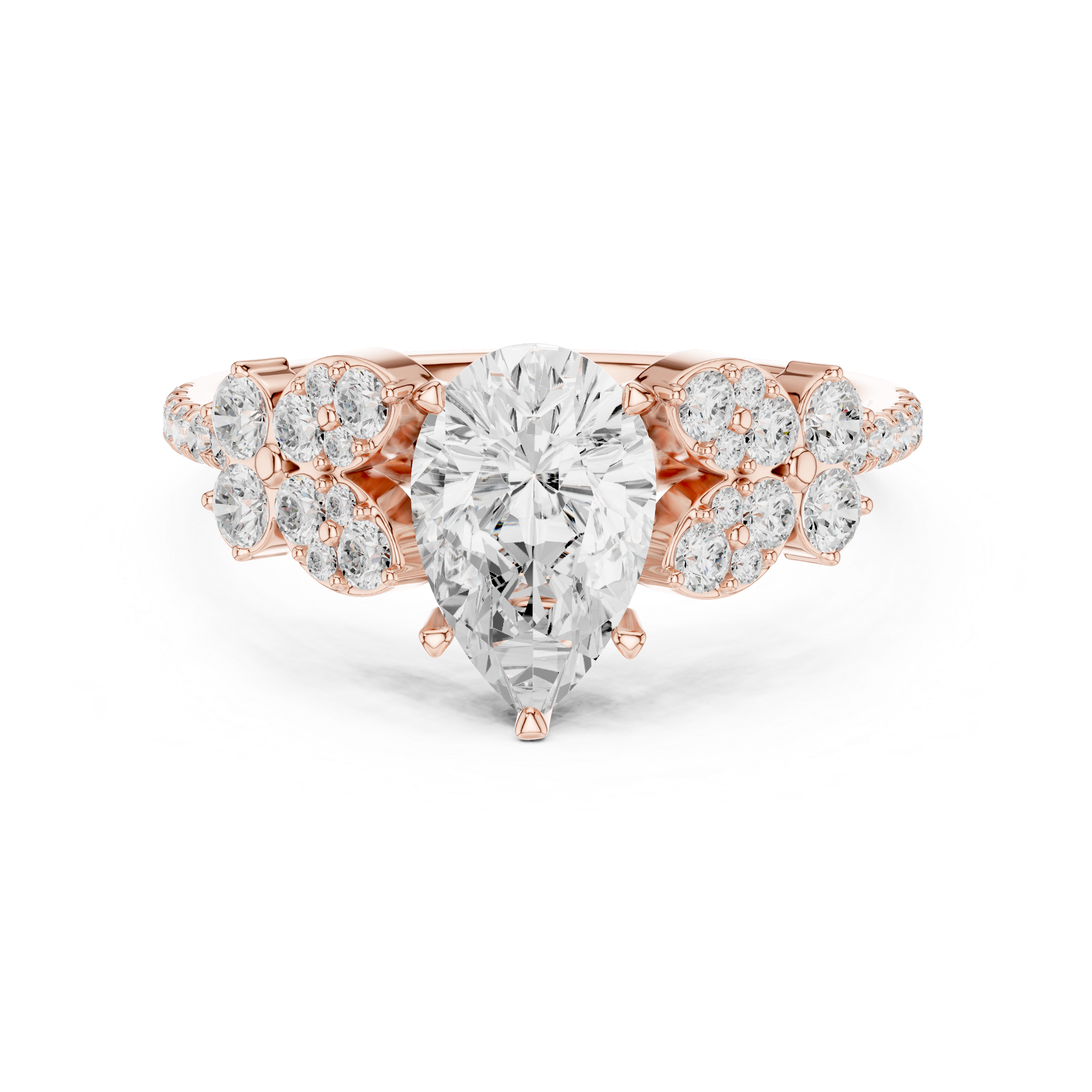 Elegant princess-cut diamond engagement ring with brilliant center stone and slim polished gold band.