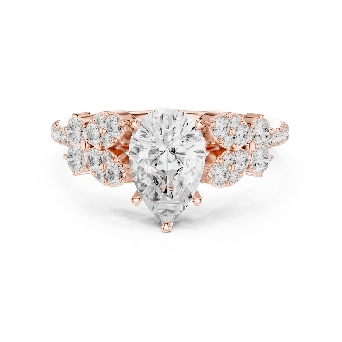 Elegant princess-cut diamond engagement ring with brilliant center stone and slim polished gold band.