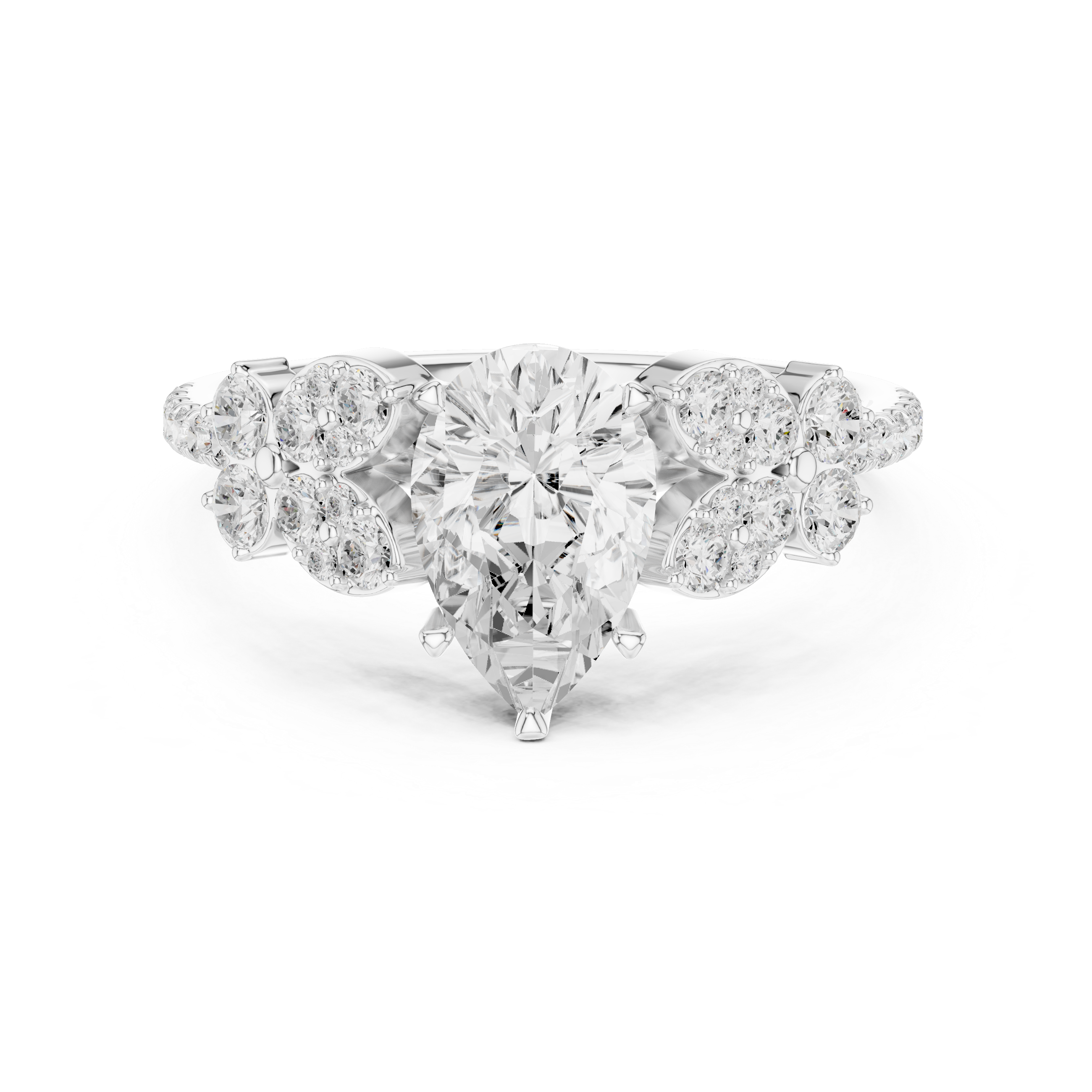 Stylish knot design ring symbolizing love and unity with polished finish.