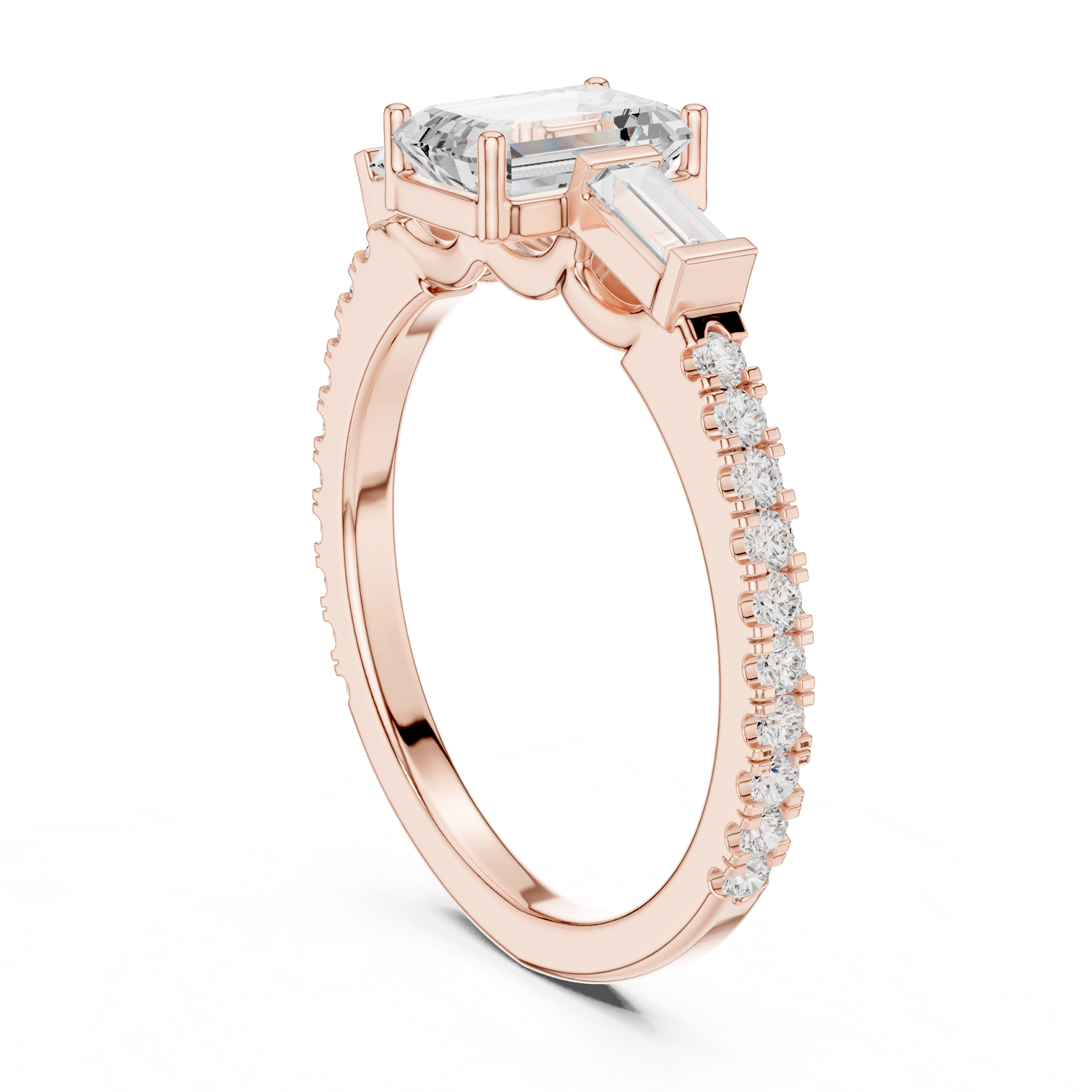 Traditional gold toe ring featuring engraved floral patterns.