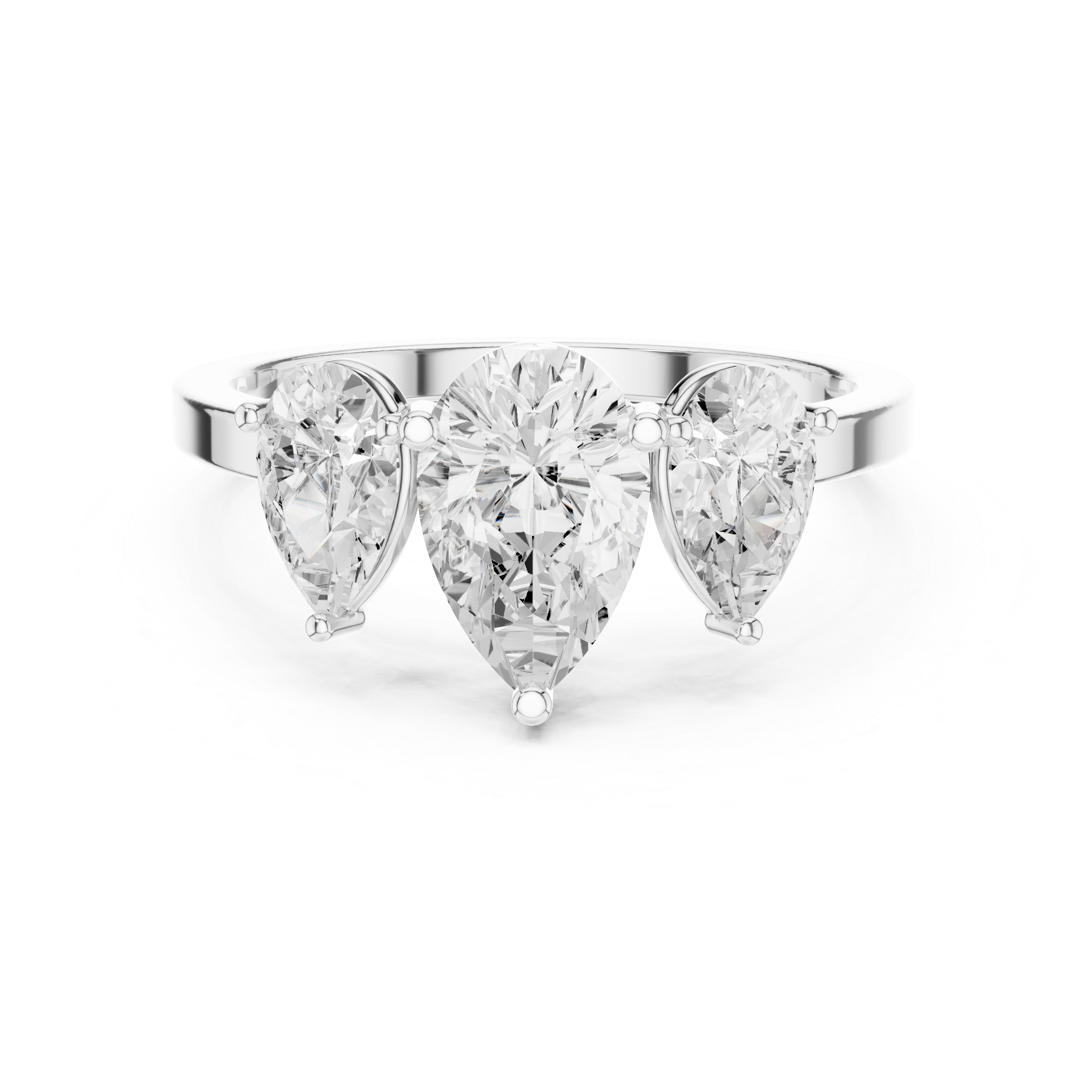 Classic halo cocktail ring featuring large central gemstone.
