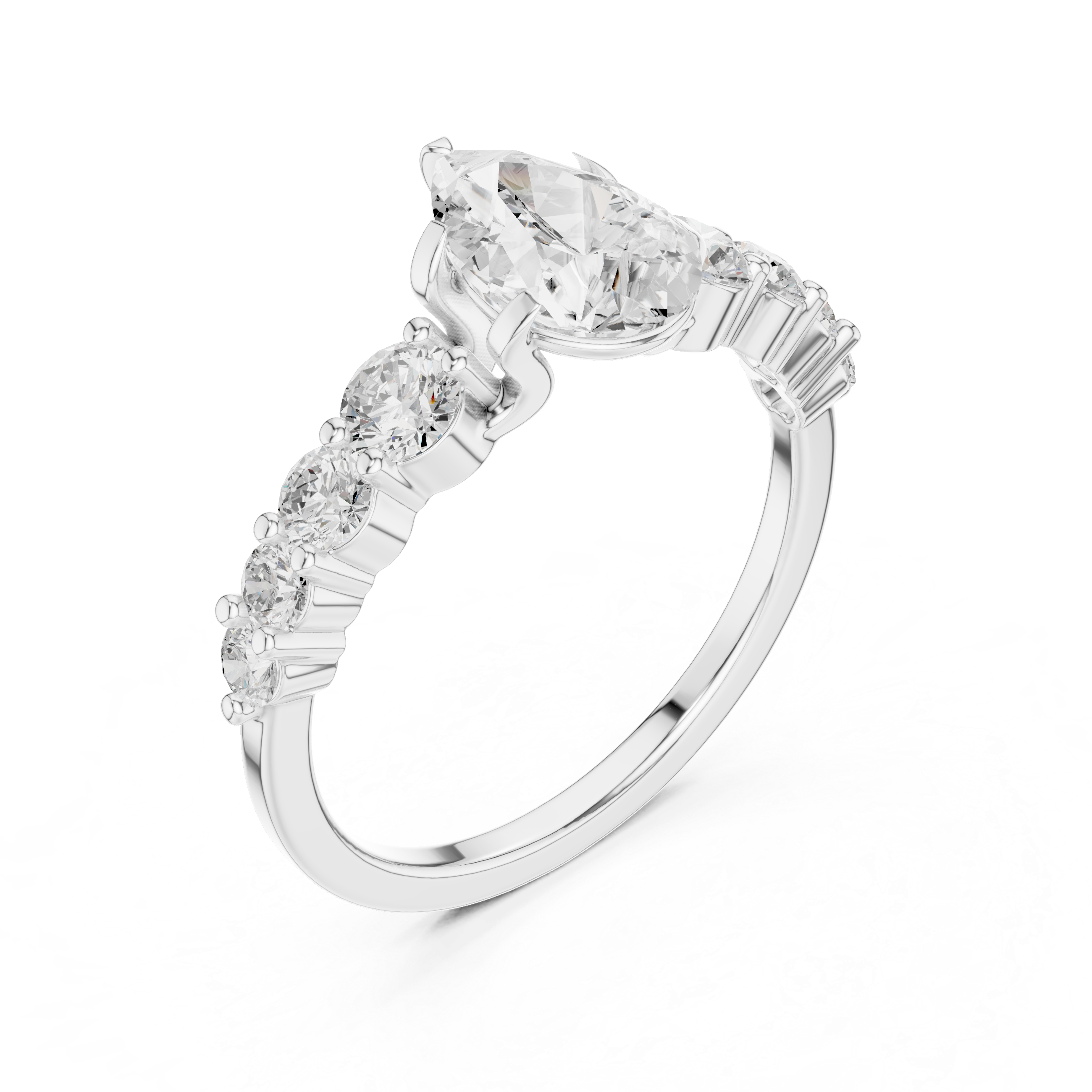 Modern ear cuff earrings featuring wrap-around structure.