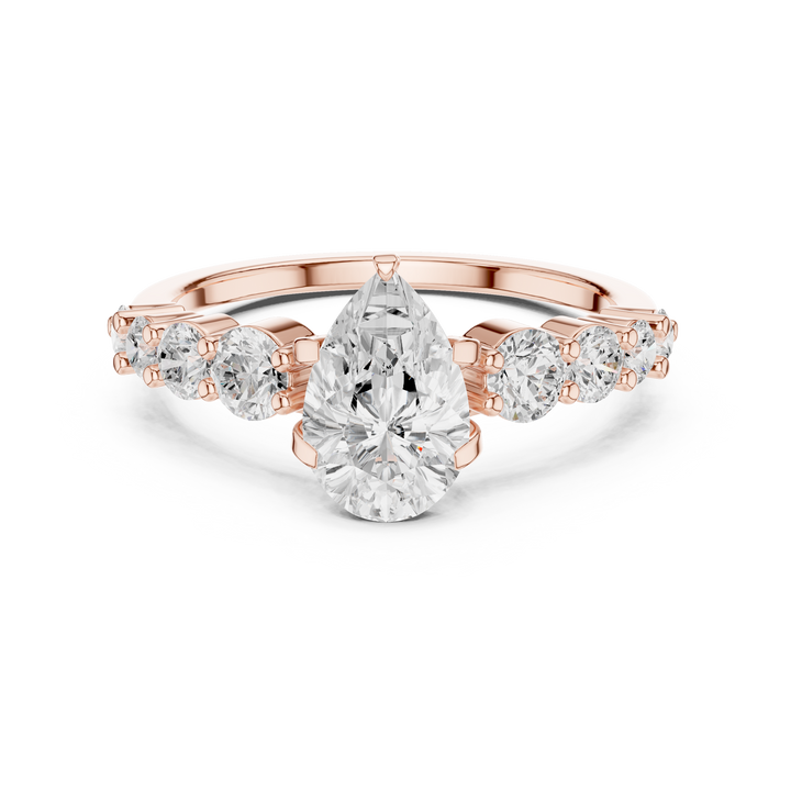 Luxury designer ring featuring artistic sculptural appearance.