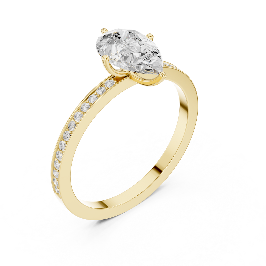 Stylish engagement jewellery set featuring modern elegant design.