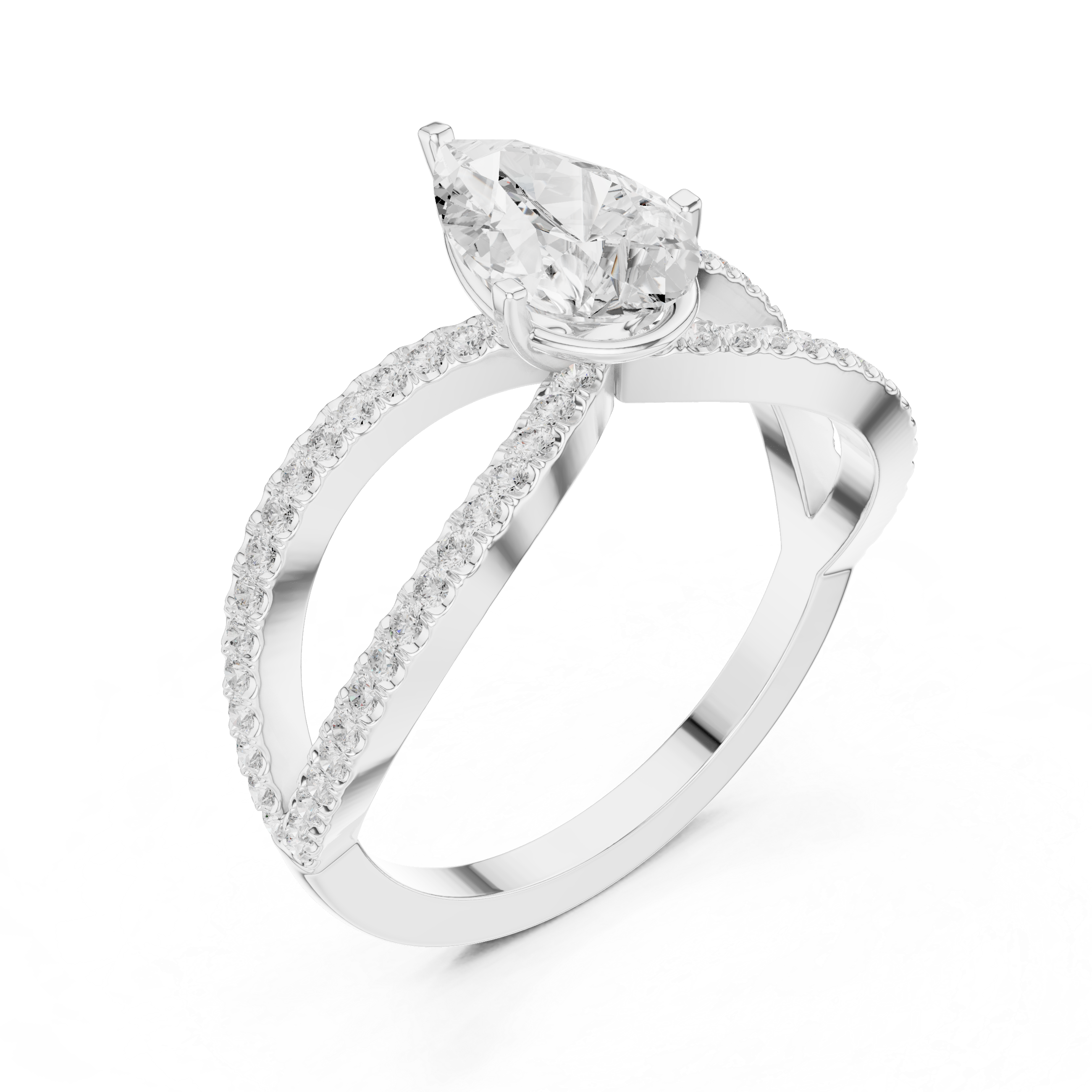 Stylish anniversary ring featuring sparkling stone accents.