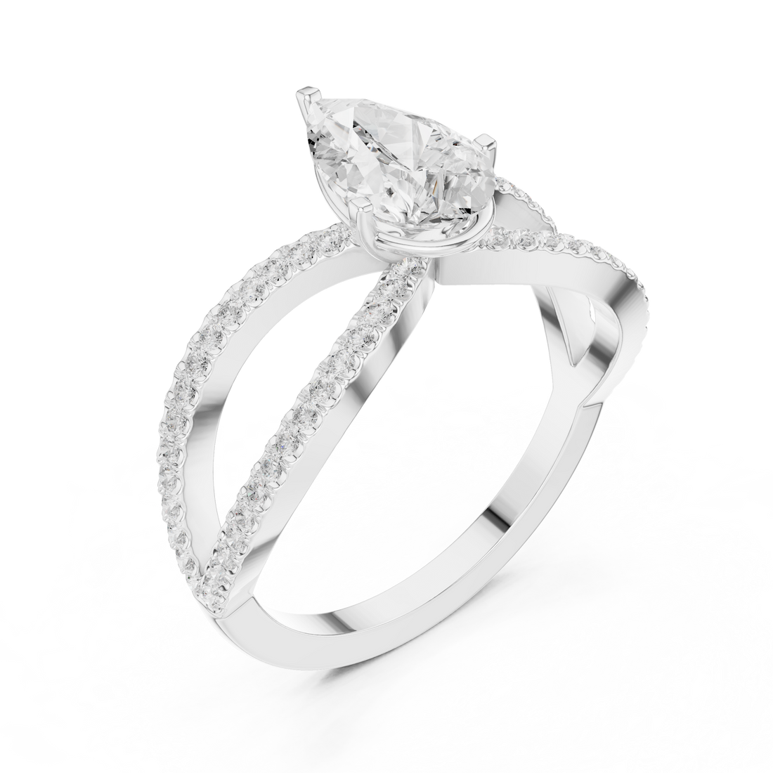 Stylish anniversary ring featuring sparkling stone accents.