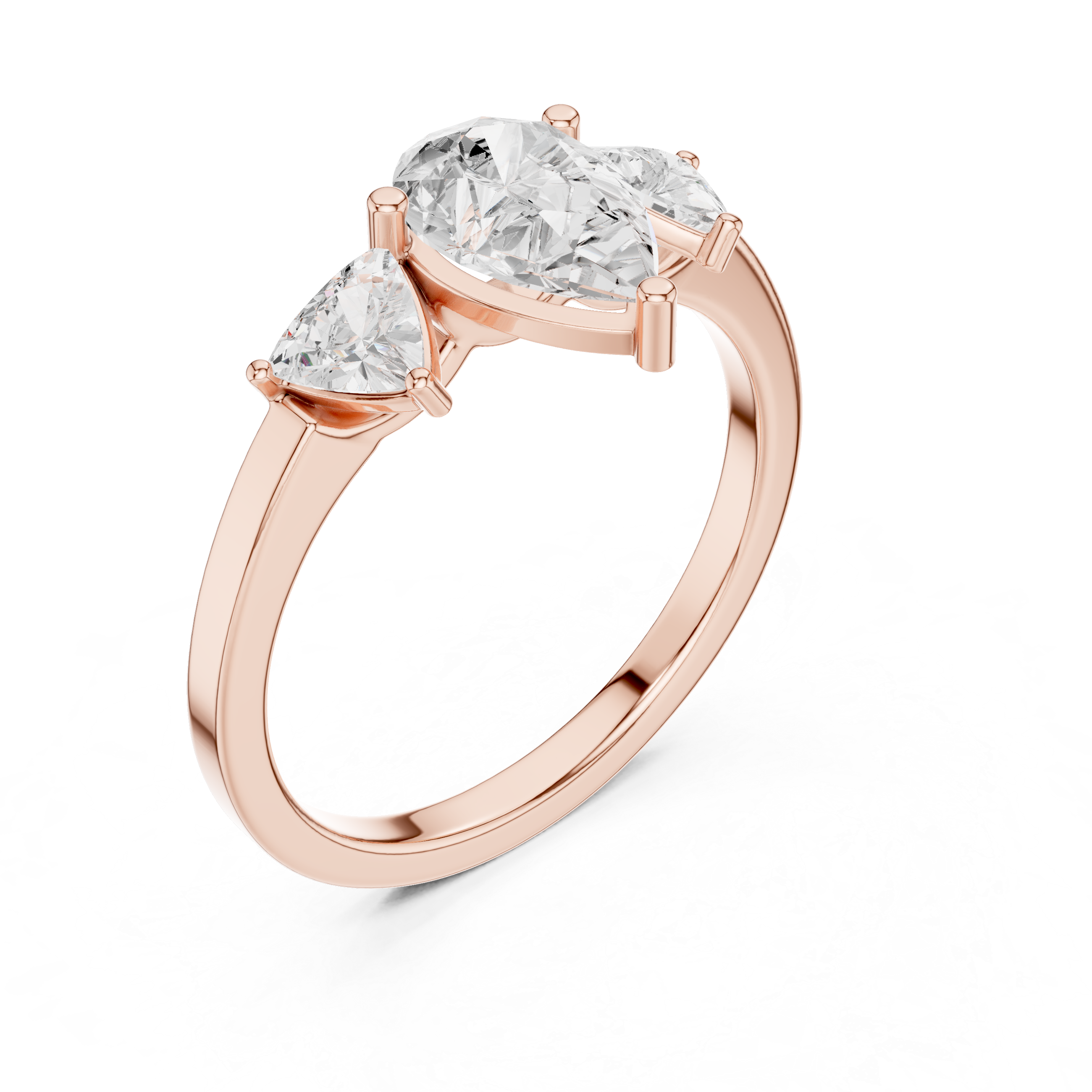 Stylish marquise diamond ring with elongated shape and delicate prong setting.