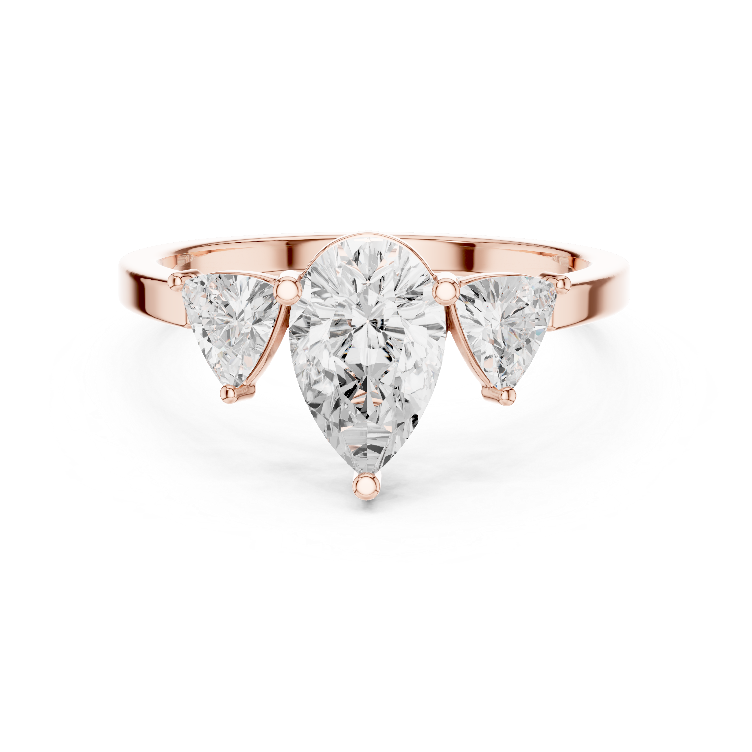 Elegant princess-cut diamond engagement ring with brilliant center stone and slim polished gold band.