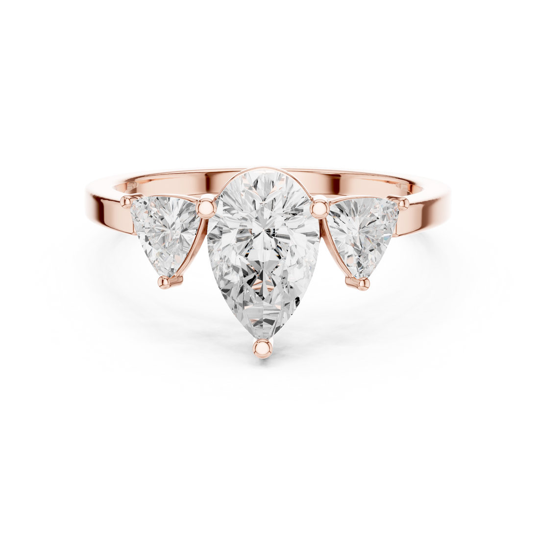 Elegant princess-cut diamond engagement ring with brilliant center stone and slim polished gold band.