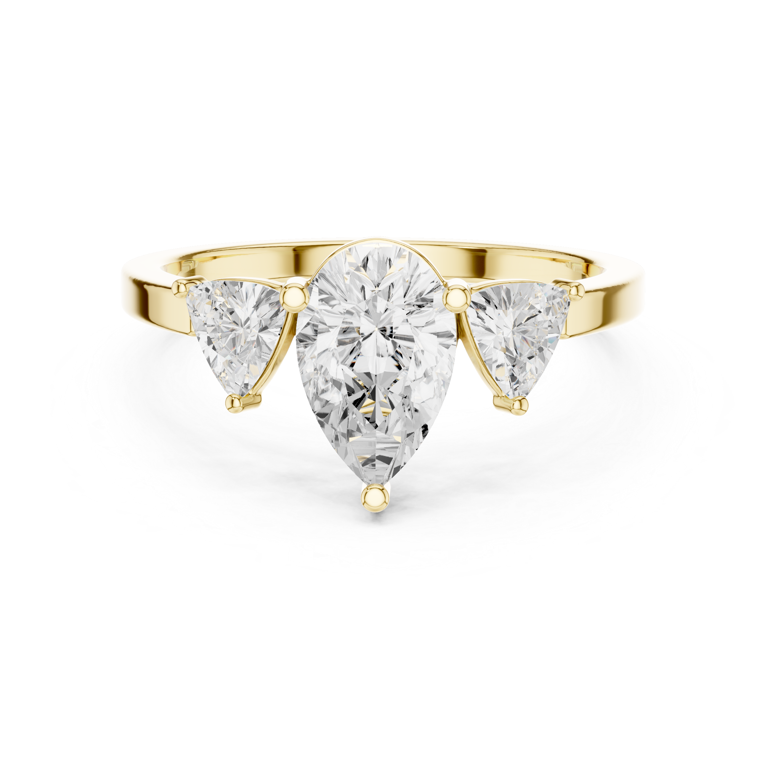 Classic teardrop diamond earrings with graceful hanging structure and refined shine.