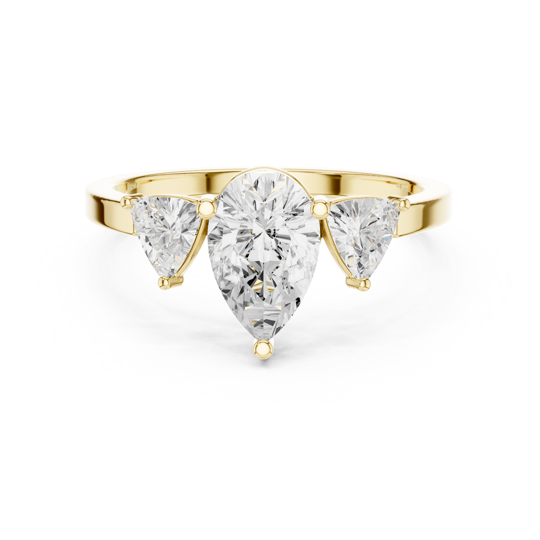 Classic teardrop diamond earrings with graceful hanging structure and refined shine.