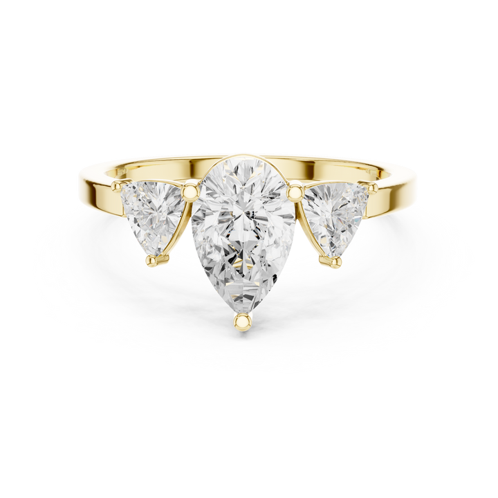 Classic teardrop diamond earrings with graceful hanging structure and refined shine.