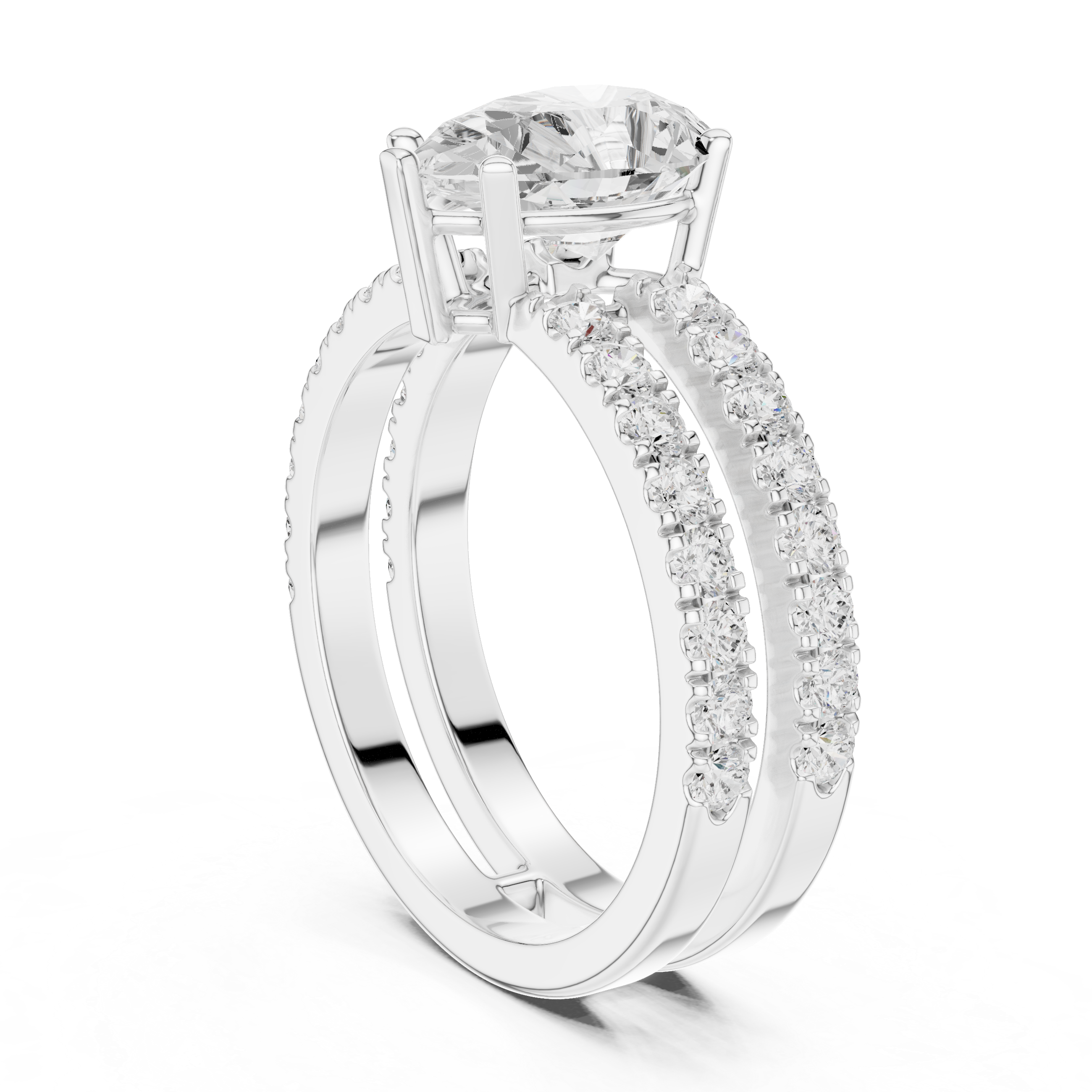 Designer crescent-shaped earrings with curved modern silhouette.