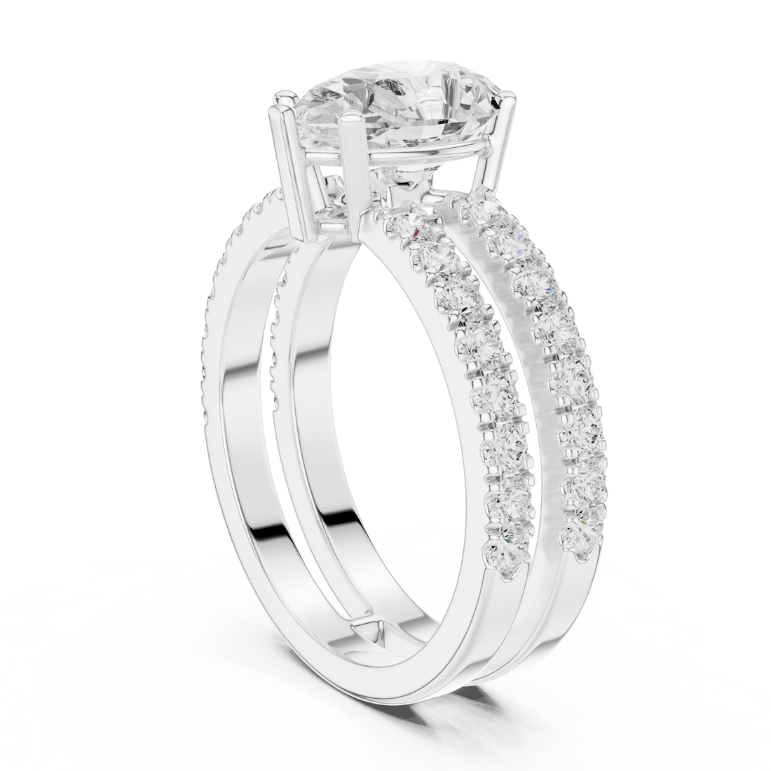 Designer crescent-shaped earrings with curved modern silhouette.