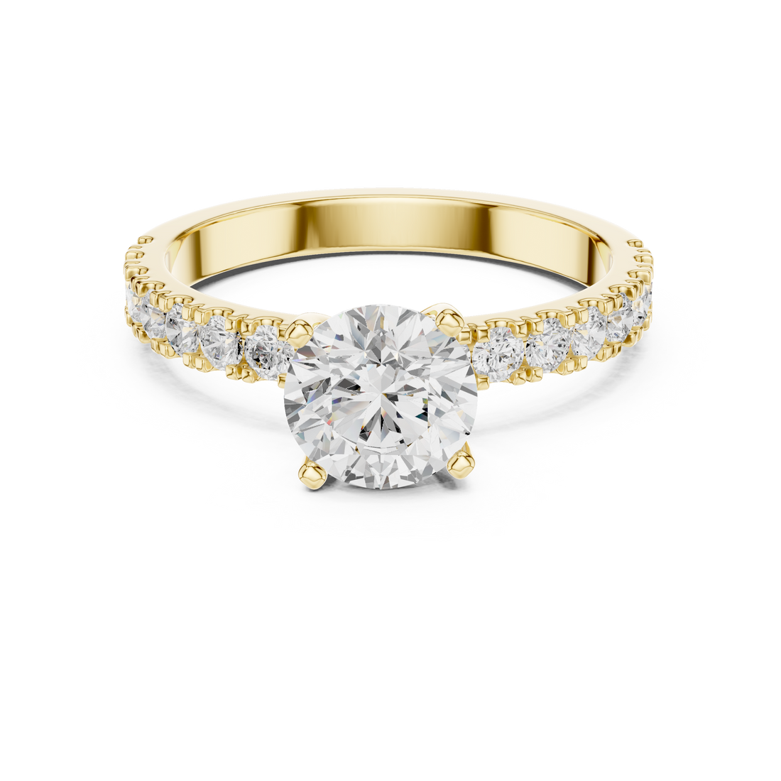 Luxury diamond anklet featuring sparkling stones in continuous row.