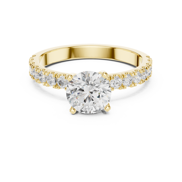 Luxury diamond anklet featuring sparkling stones in continuous row.