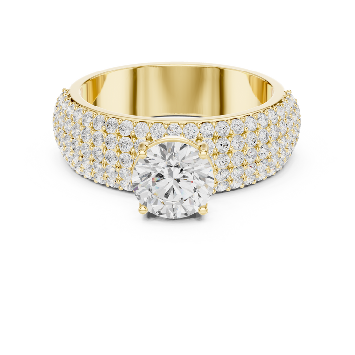 Classic men's signet ring featuring engraved crest design.