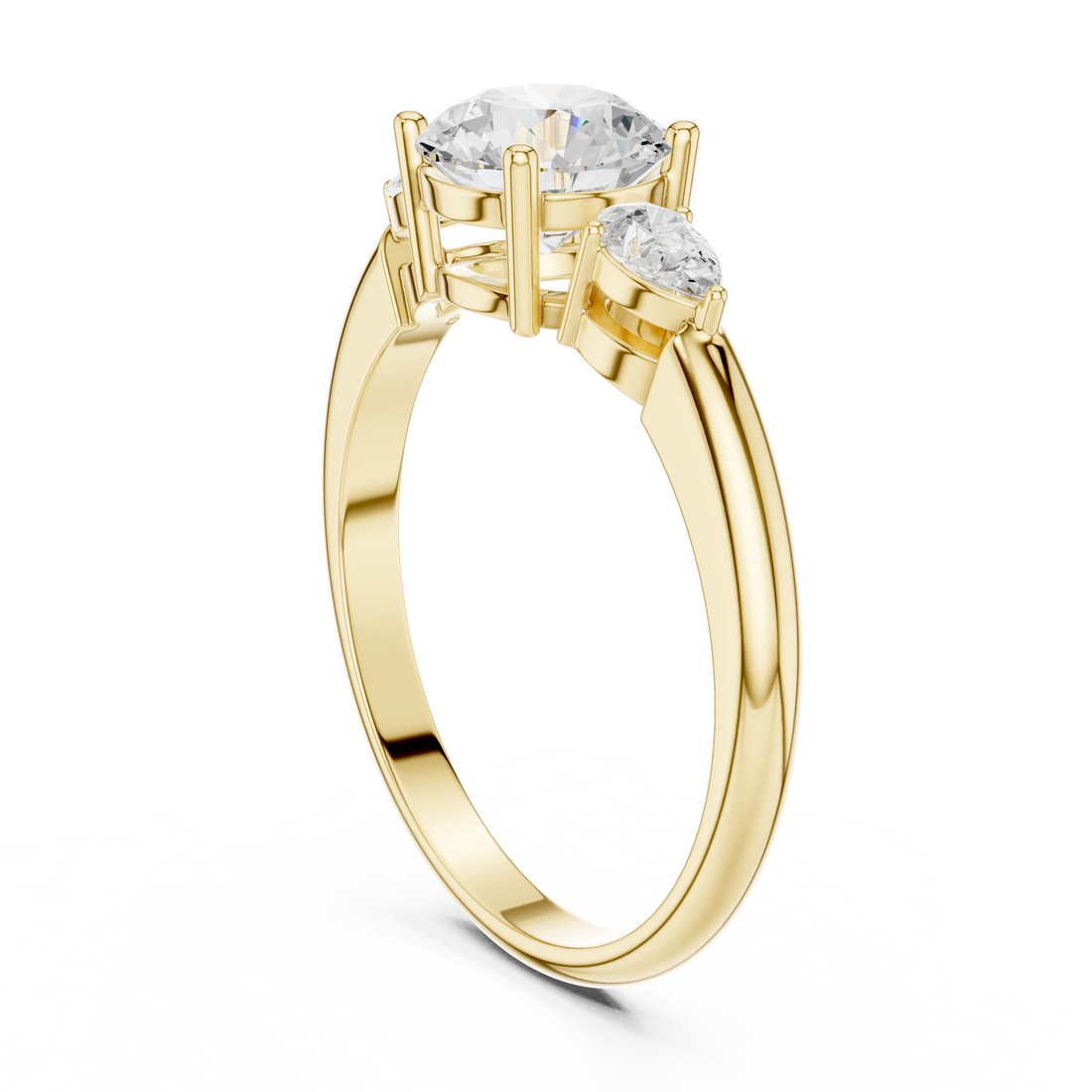 Classic wedding jewellery set featuring matching gold accessories.