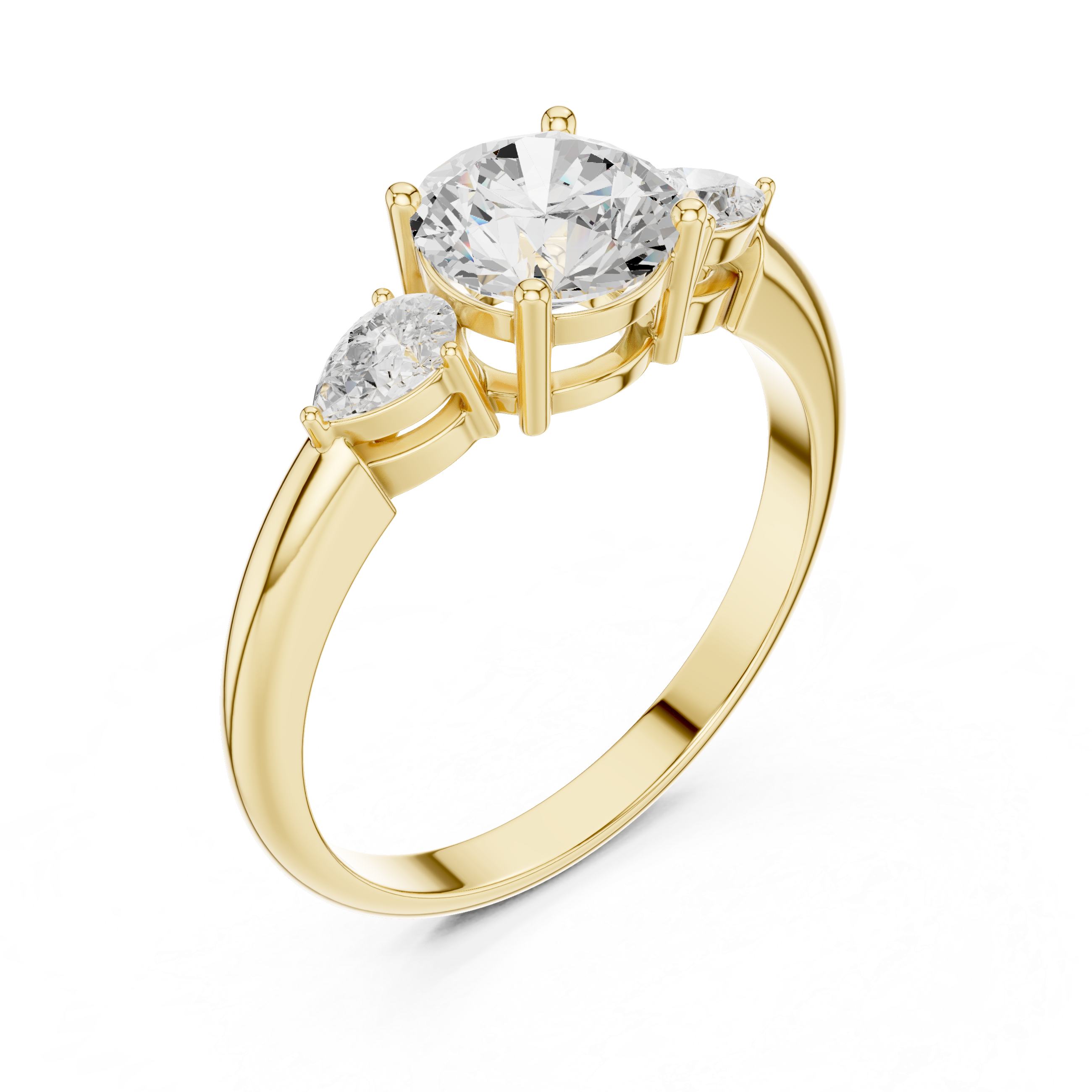 Stylish engagement jewellery set featuring modern elegant design.
