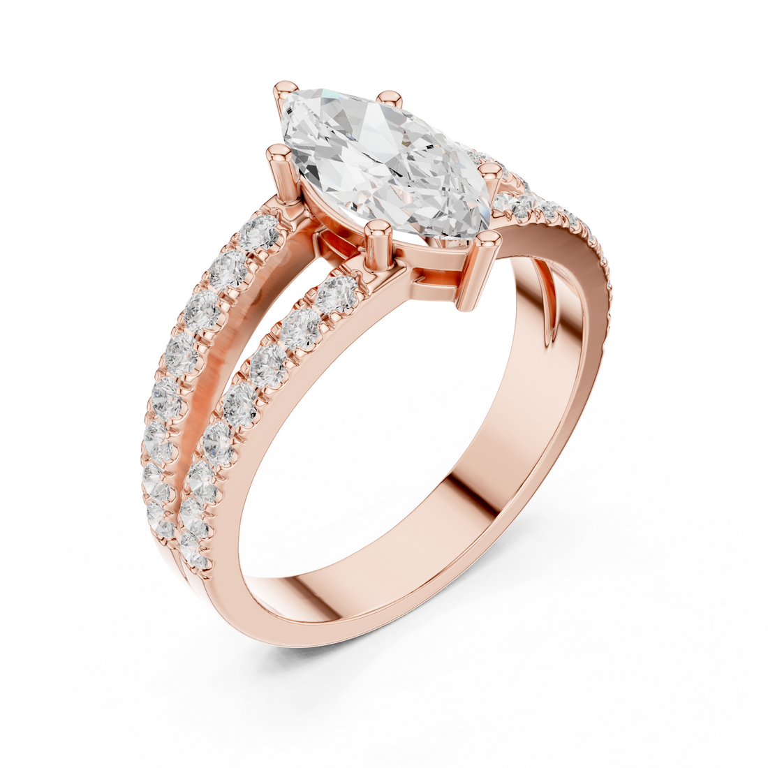 Elegant stackable ring set featuring multiple slim bands.