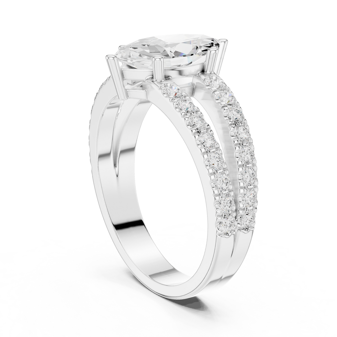 Classic eternity band featuring continuous diamond circle.