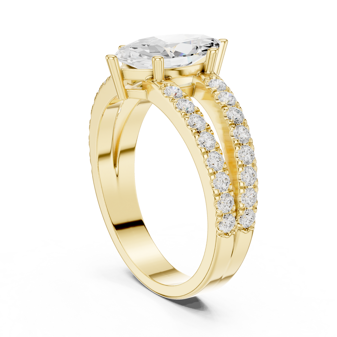 Modern promise ring featuring minimalist structure.