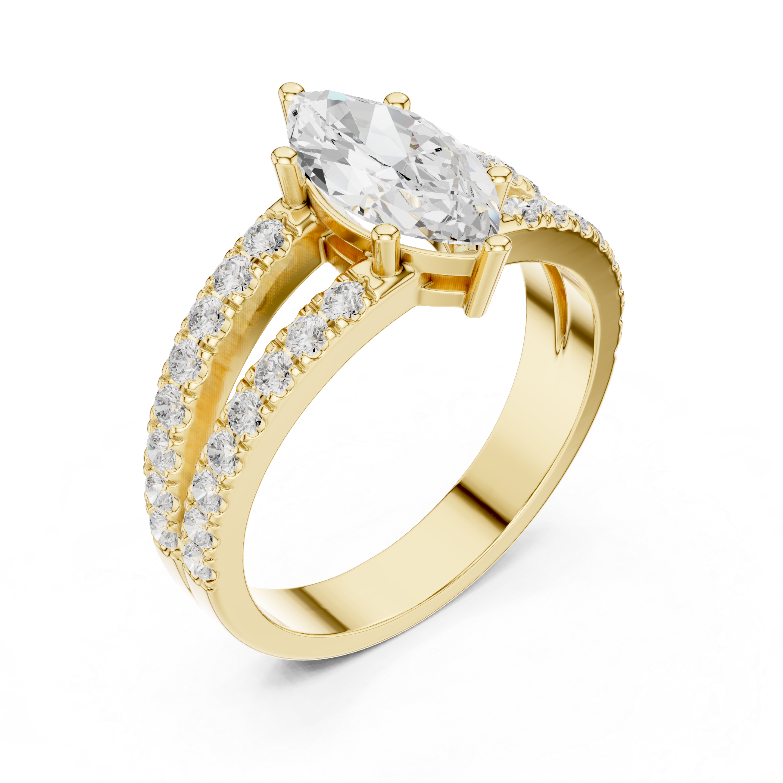 Luxury celebration ring featuring decorative gemstone centerpiece.