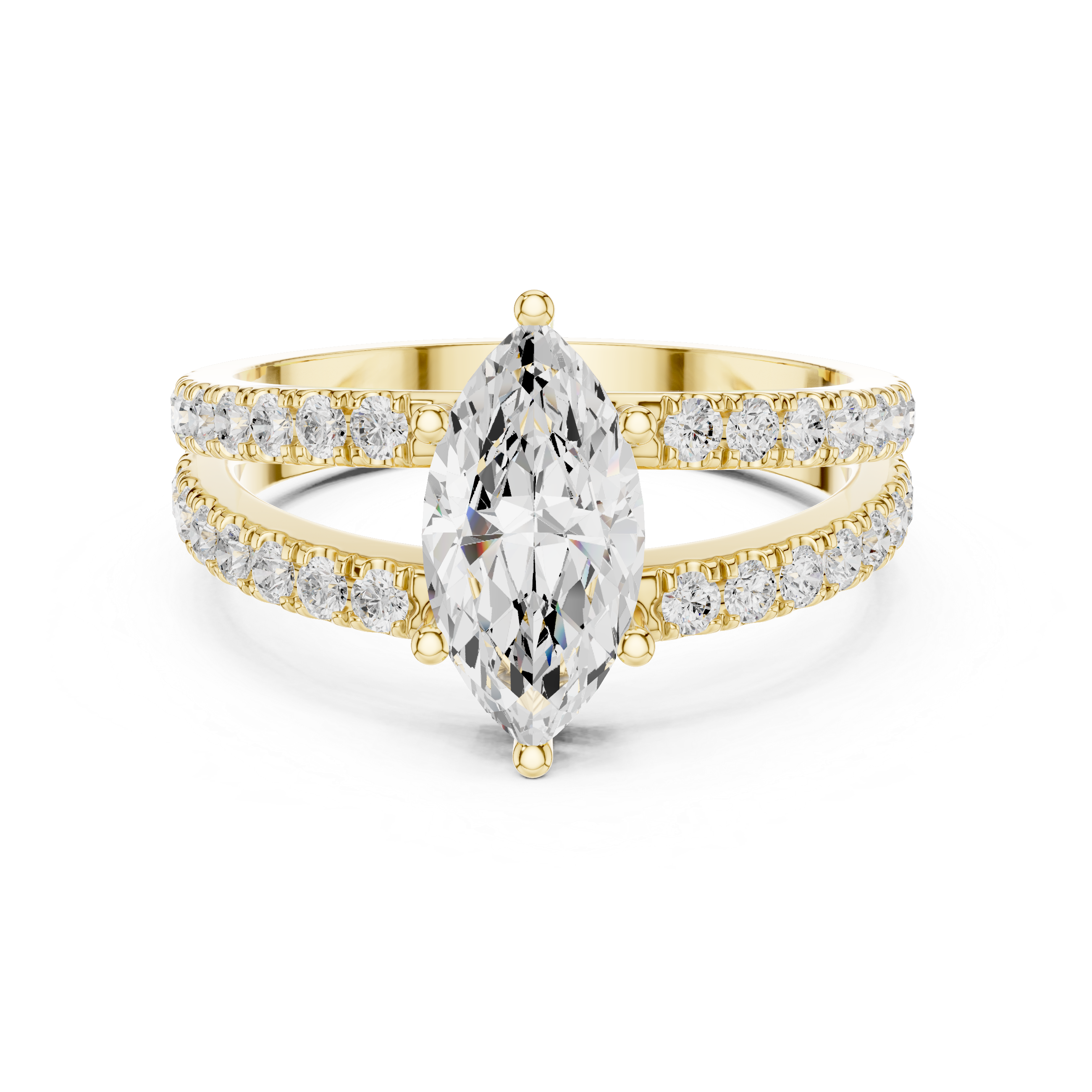 Luxury diamond stud earrings featuring brilliant-cut stones.
