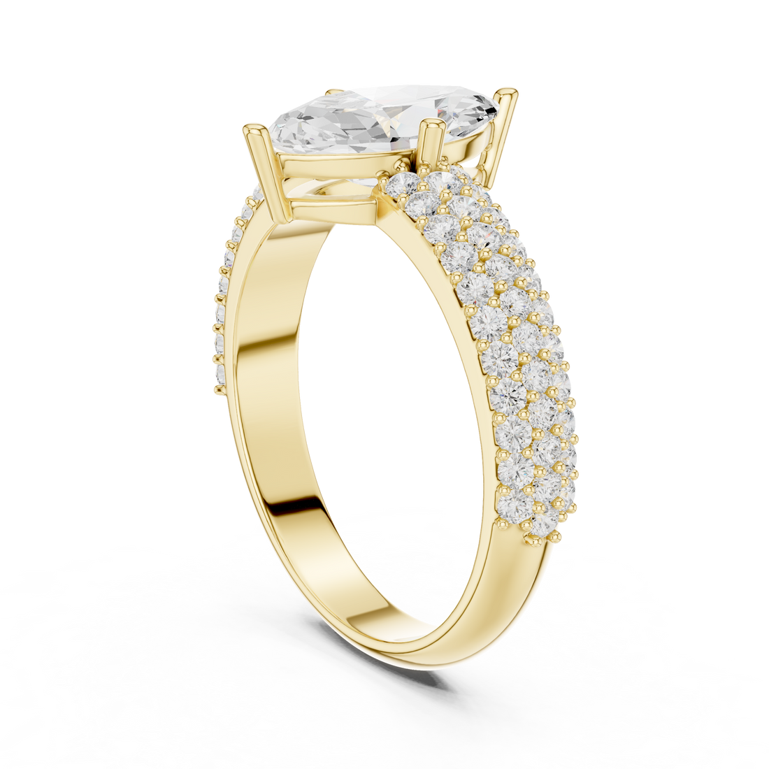Minimalist thin band ring with tiny diamond accents and sleek modern look.