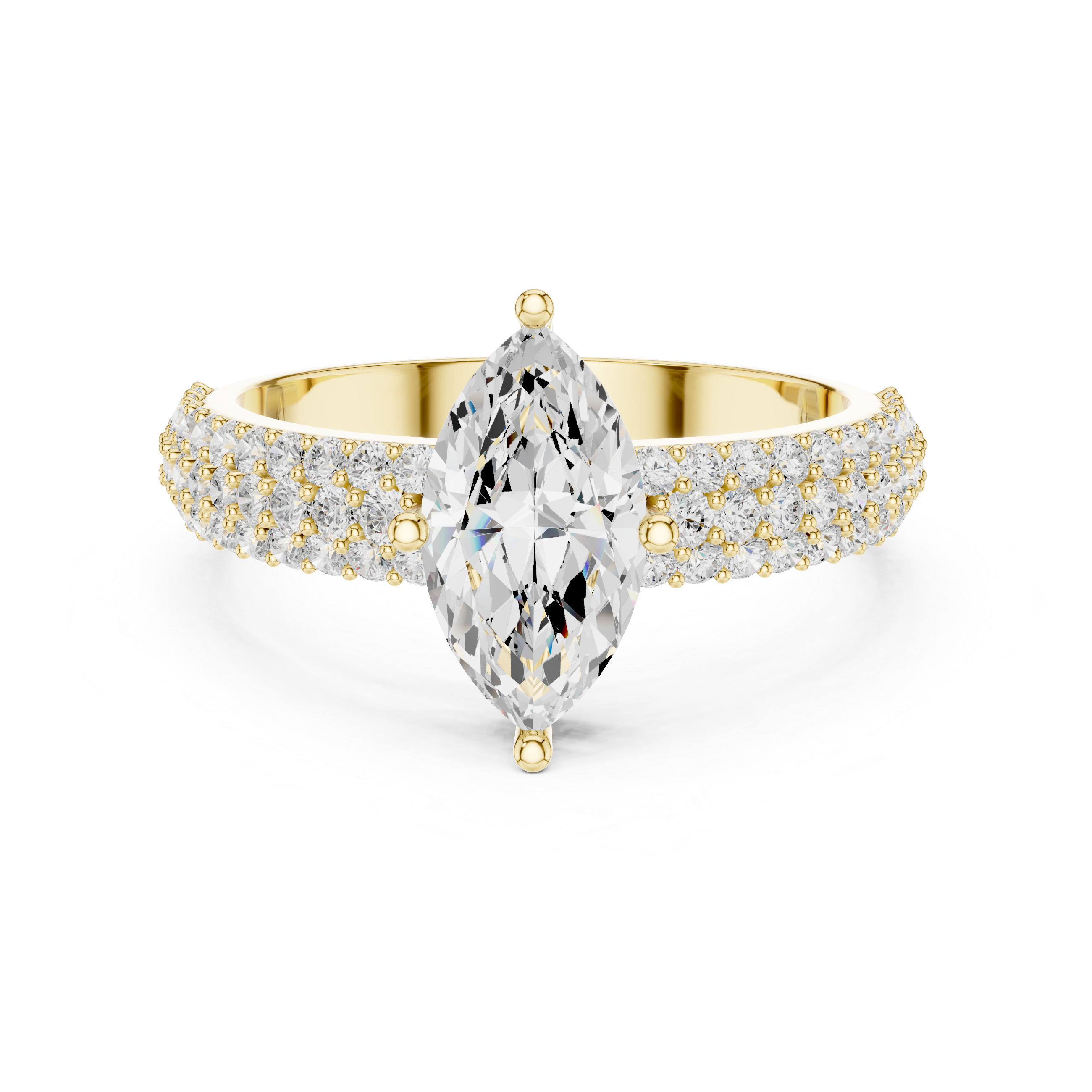 Classic teardrop diamond earrings with graceful hanging structure and refined shine.