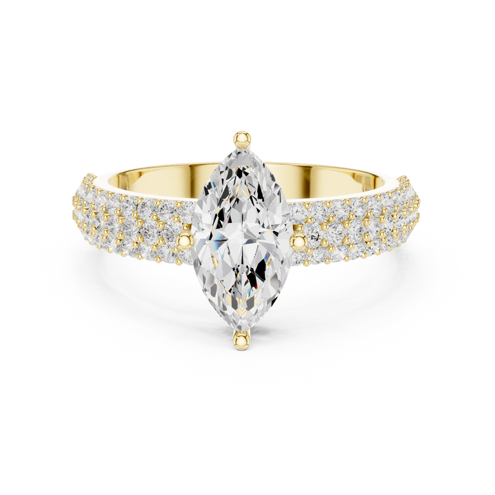 Classic teardrop diamond earrings with graceful hanging structure and refined shine.