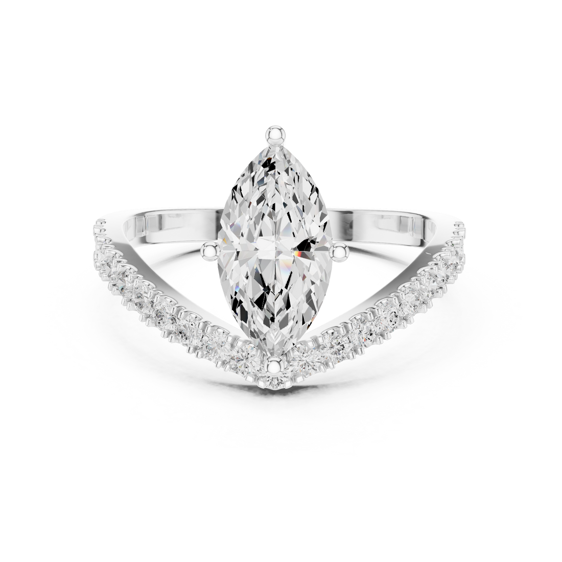 Modern open cuff bracelet with sleek minimal structure.