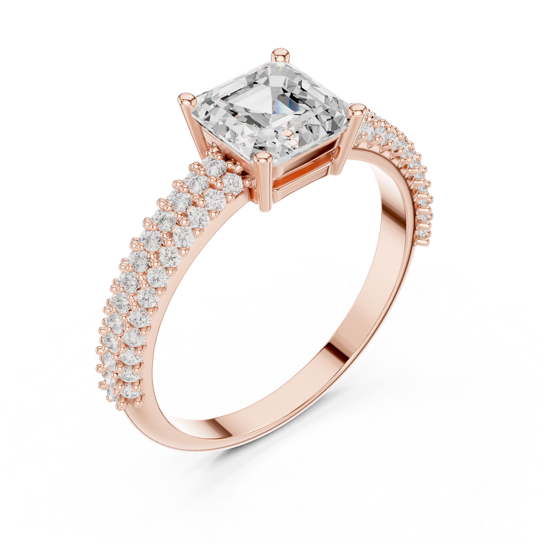 Elegant nose pin featuring tiny solitaire diamond in sleek gold mount.