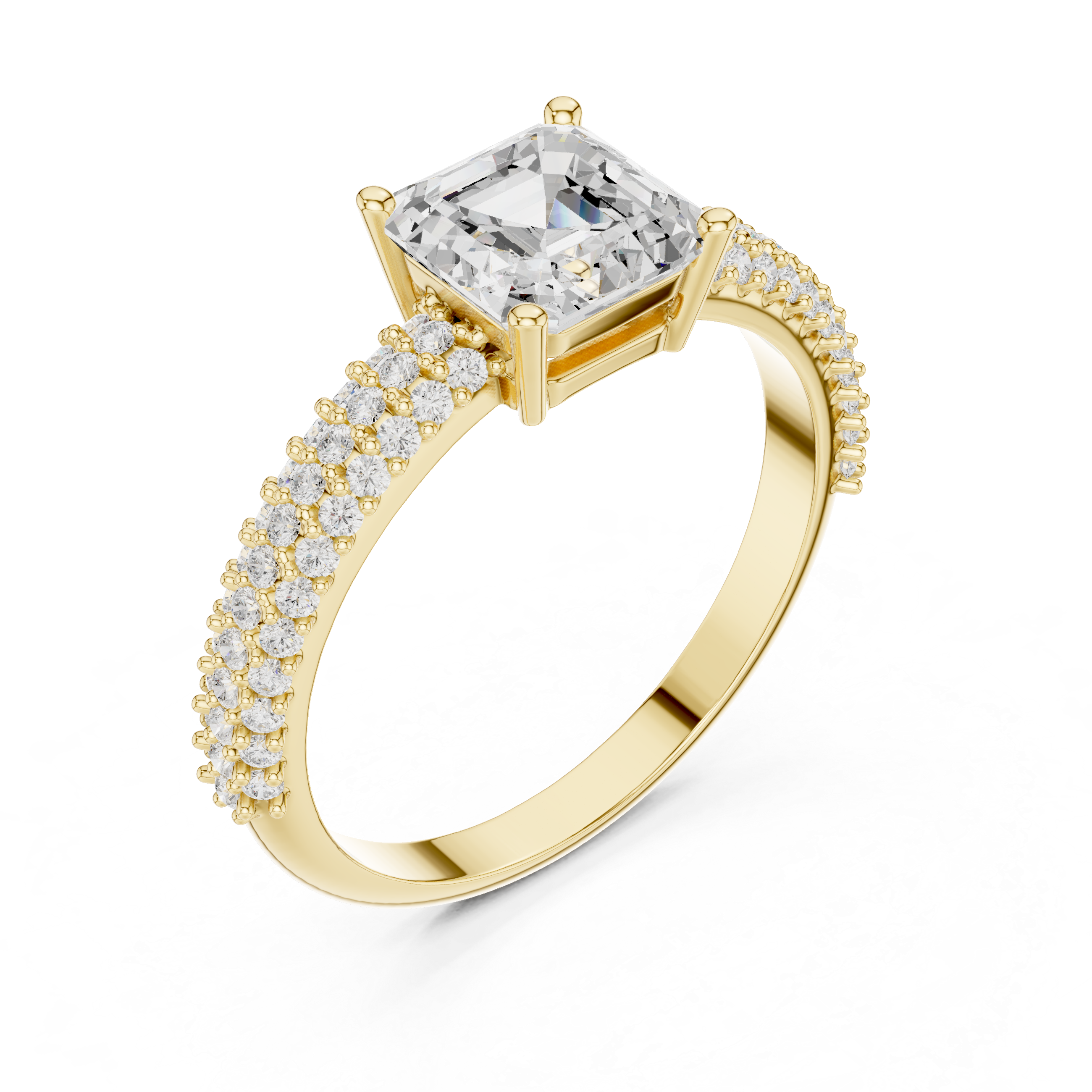 Luxury diamond nose ring with intricate detailing and sparkle.