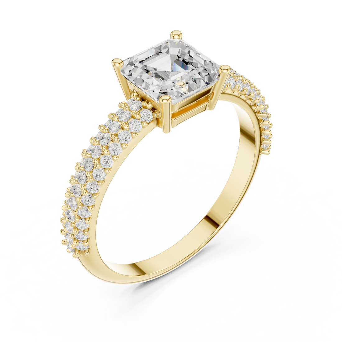 Luxury diamond nose ring with intricate detailing and sparkle.