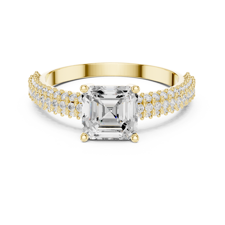 Luxury diamond anklet featuring sparkling stones in continuous row.