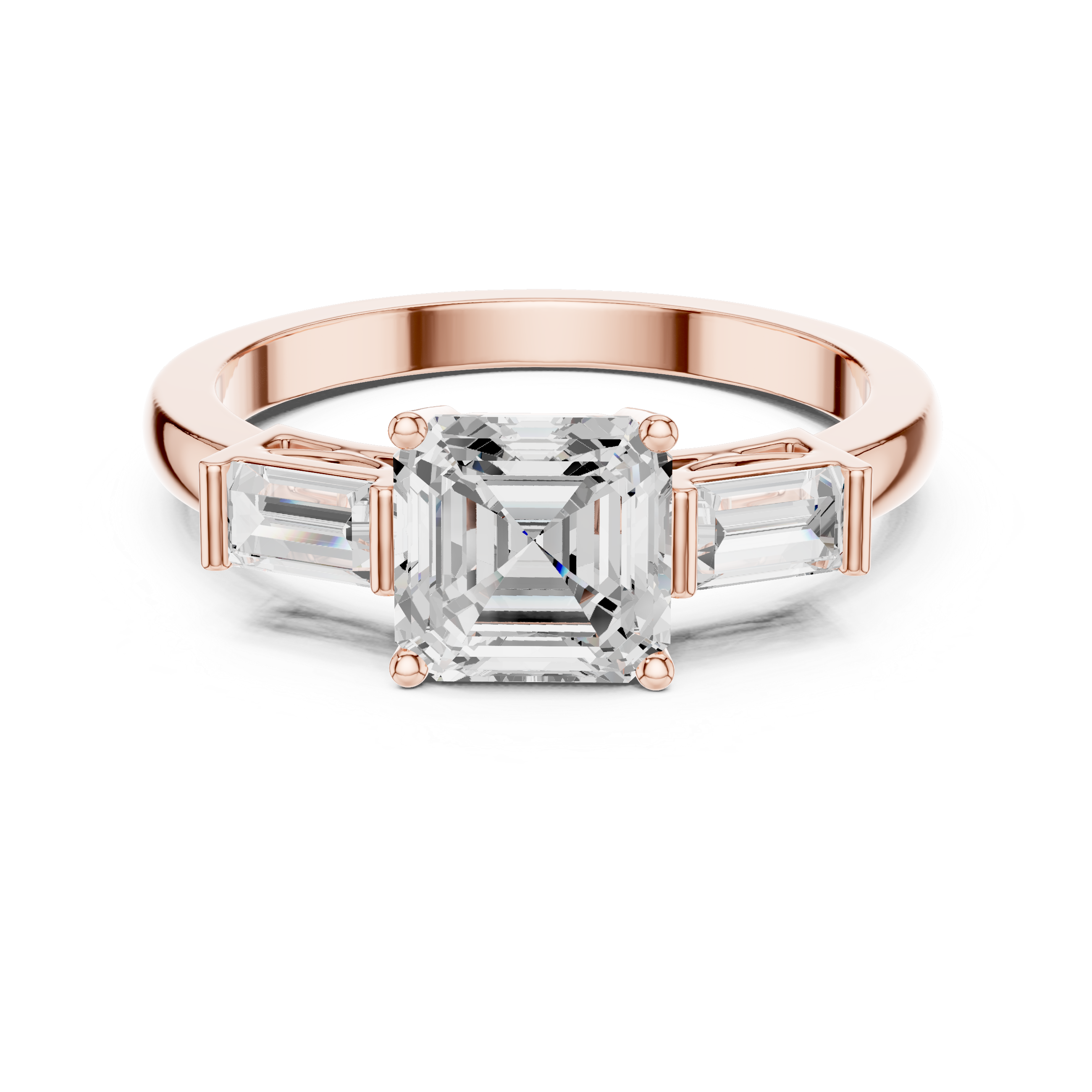 Designer men's gemstone ring featuring bold rectangular stone centerpiece.