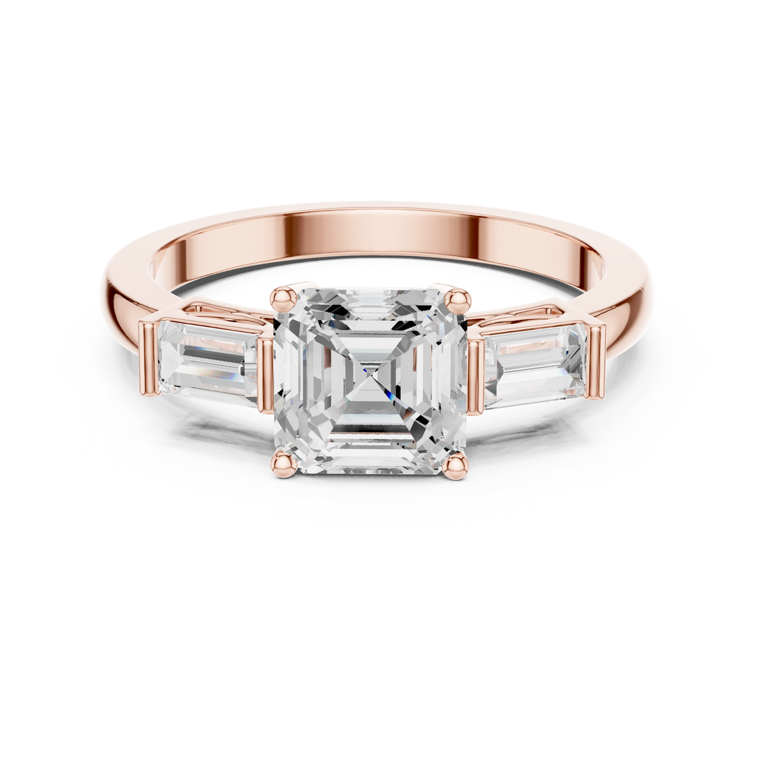 Designer men's gemstone ring featuring bold rectangular stone centerpiece.