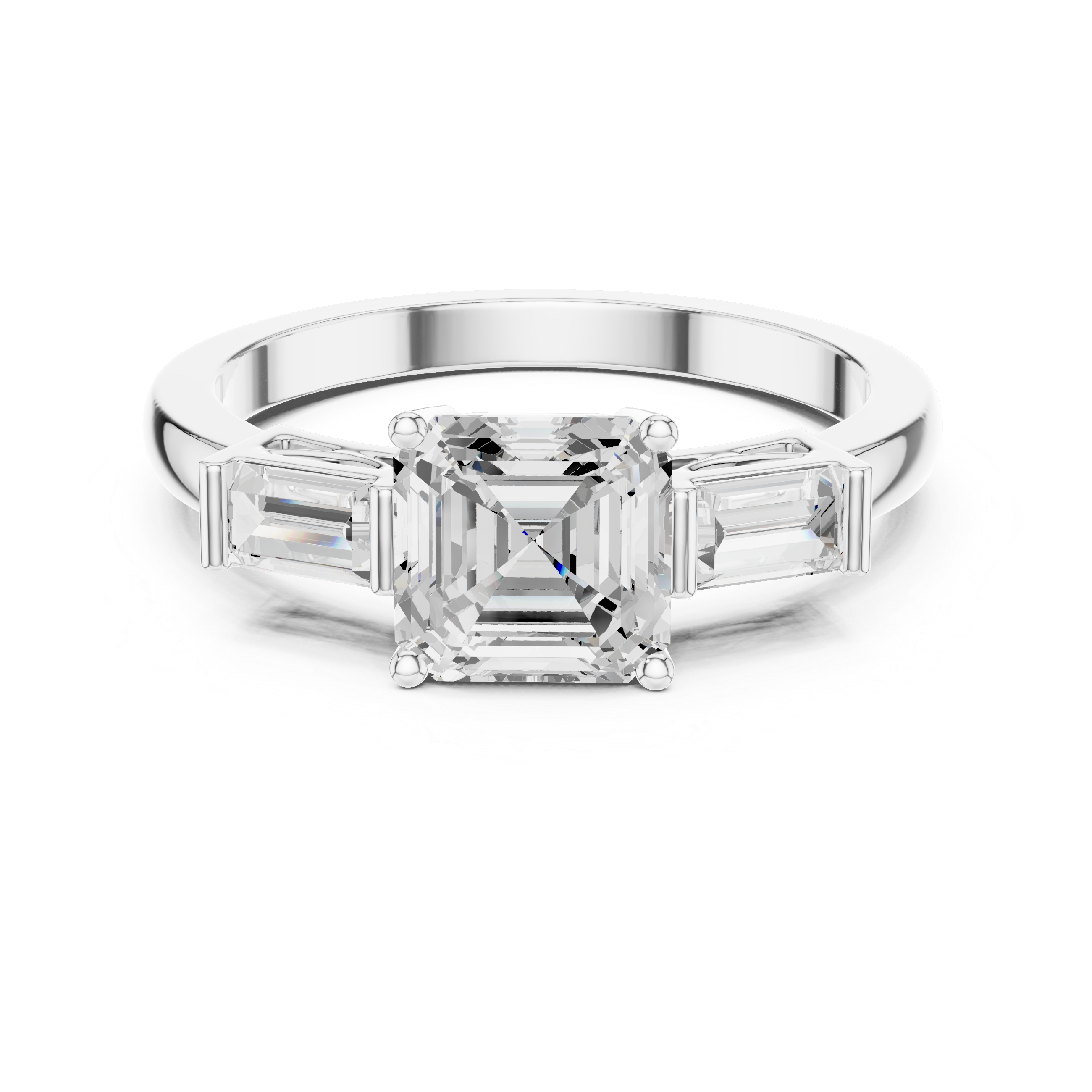 Classic halo cocktail ring featuring large central gemstone.