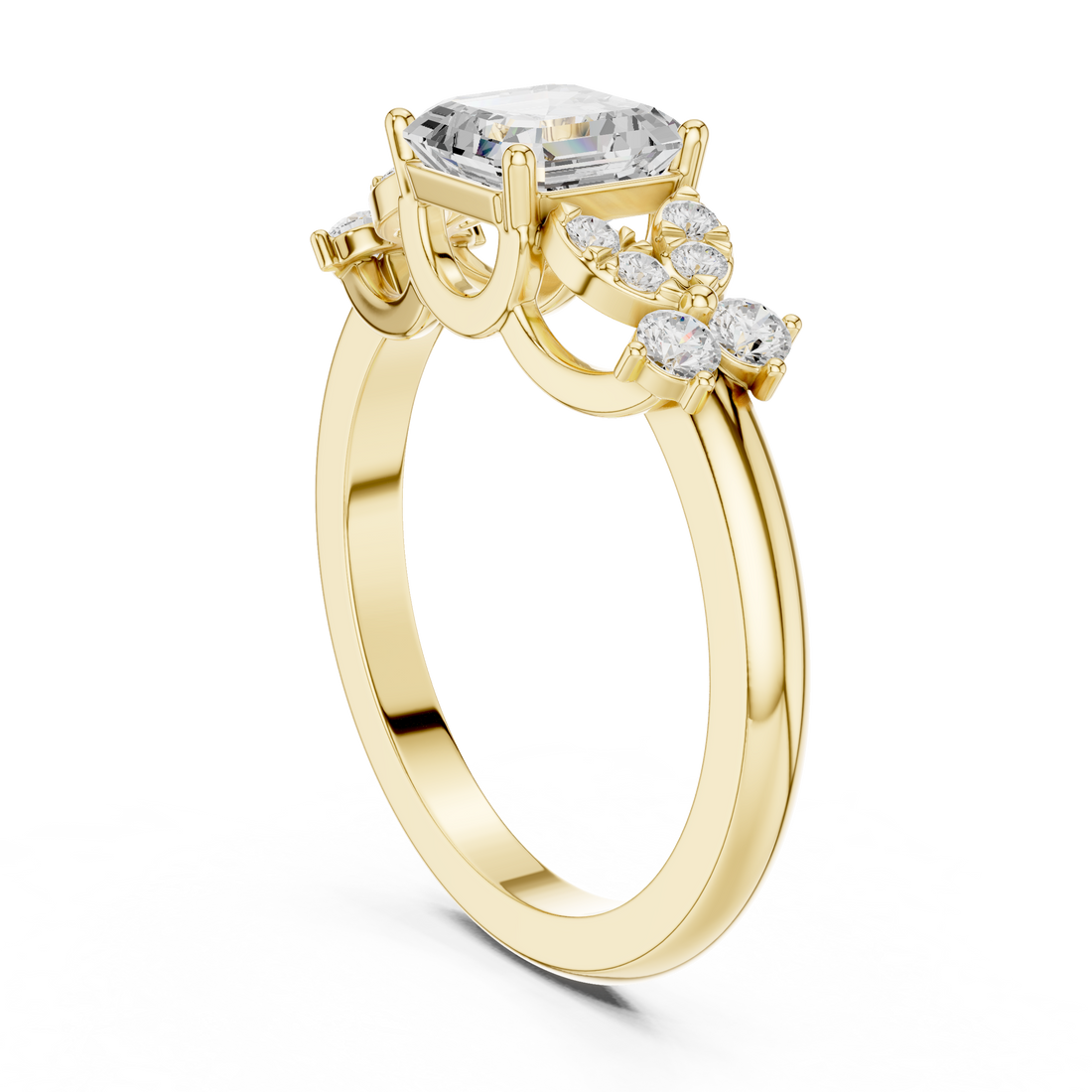 Luxury diamond drop earrings featuring sparkling brilliance.
