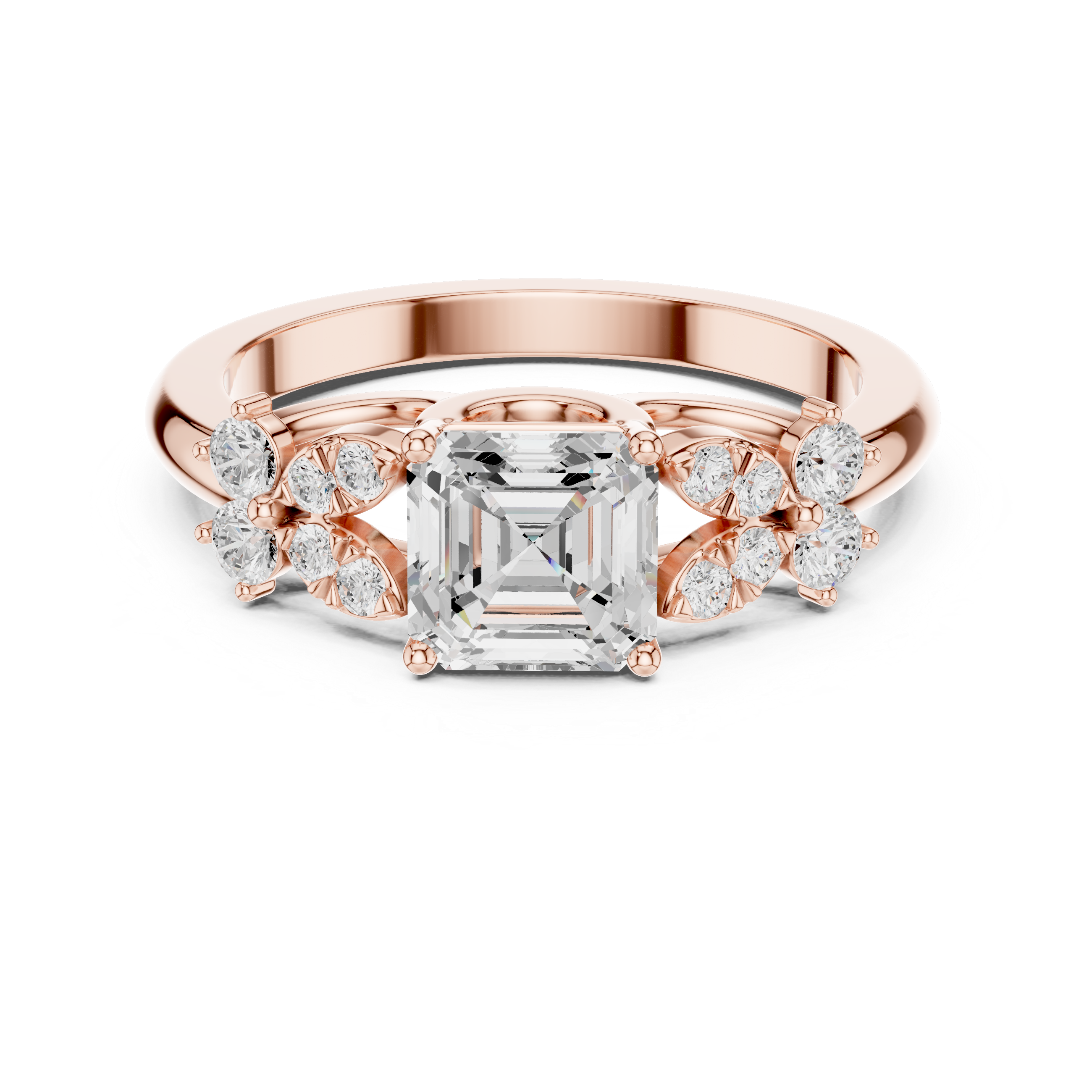 Luxury designer ring featuring artistic sculptural appearance.