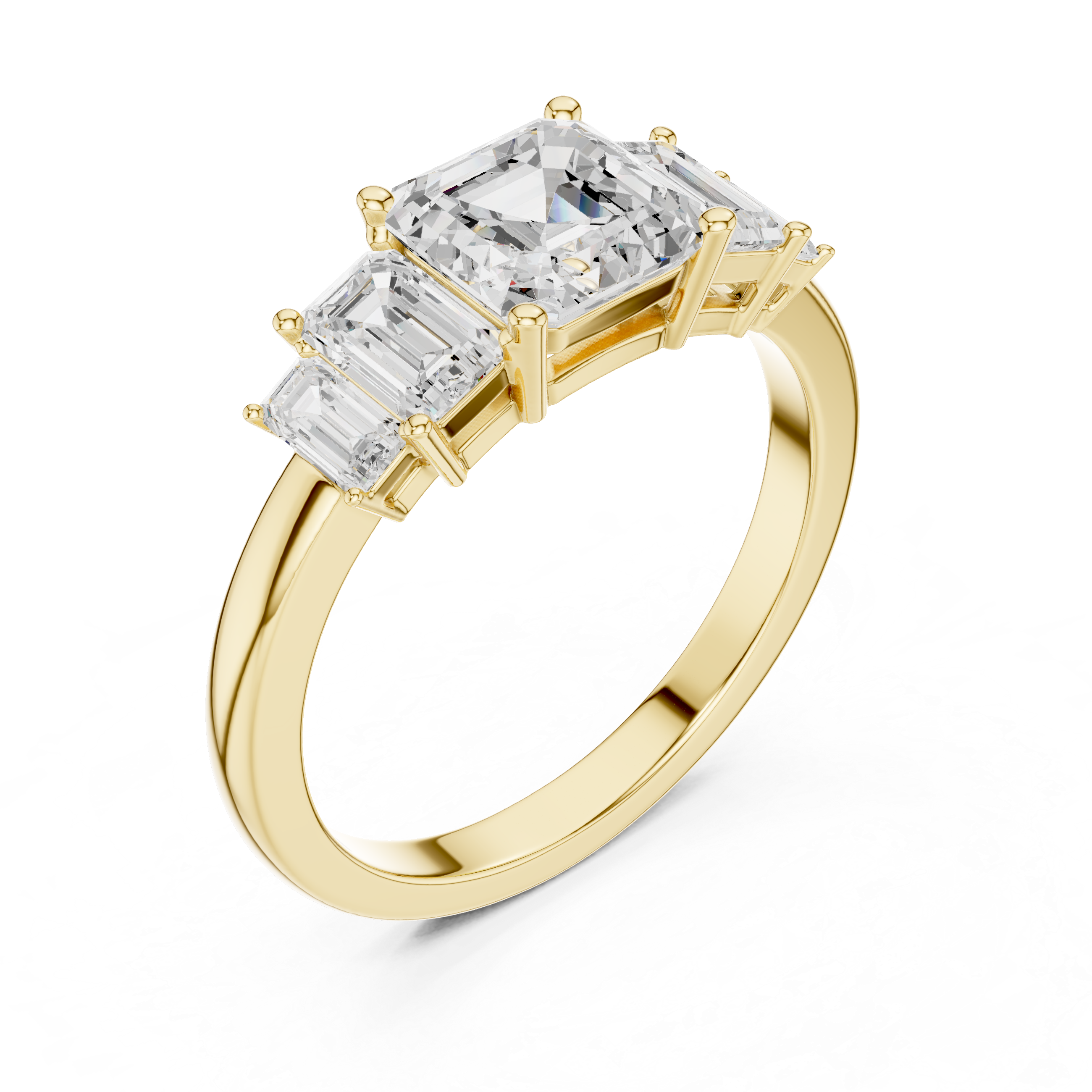 Stylish engagement jewellery set featuring modern elegant design.