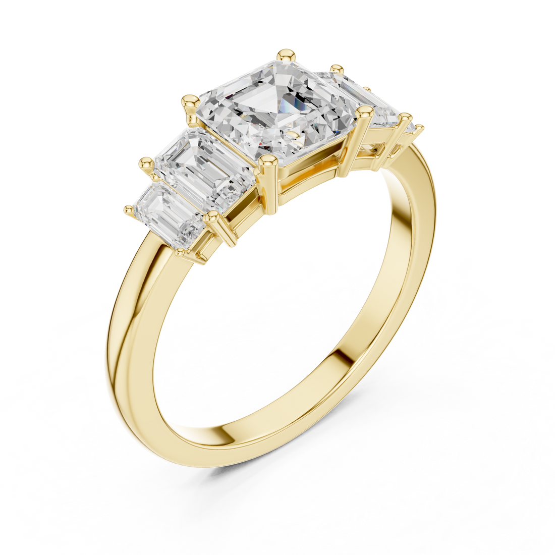Stylish engagement jewellery set featuring modern elegant design.