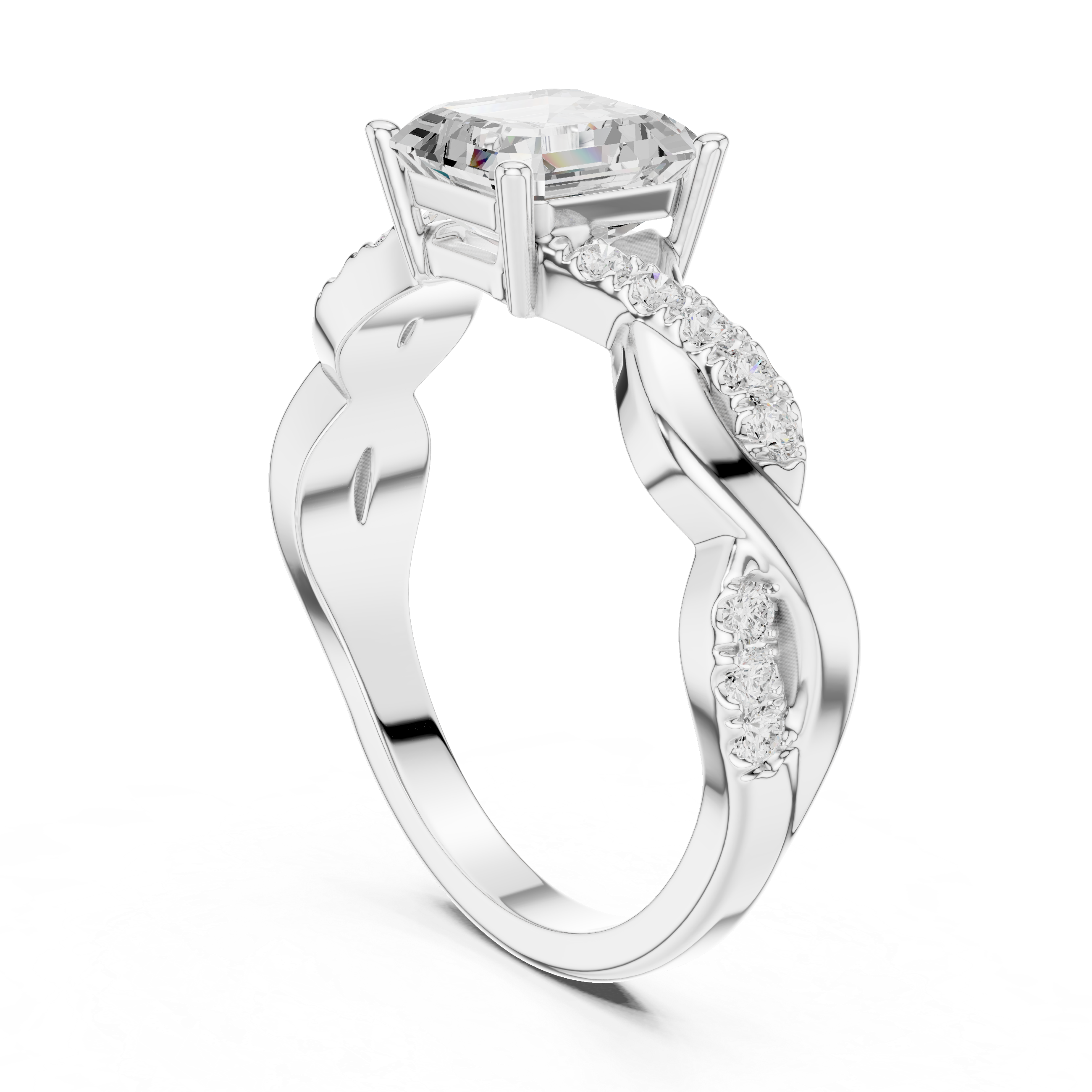 Classic eternity band featuring continuous diamond circle.