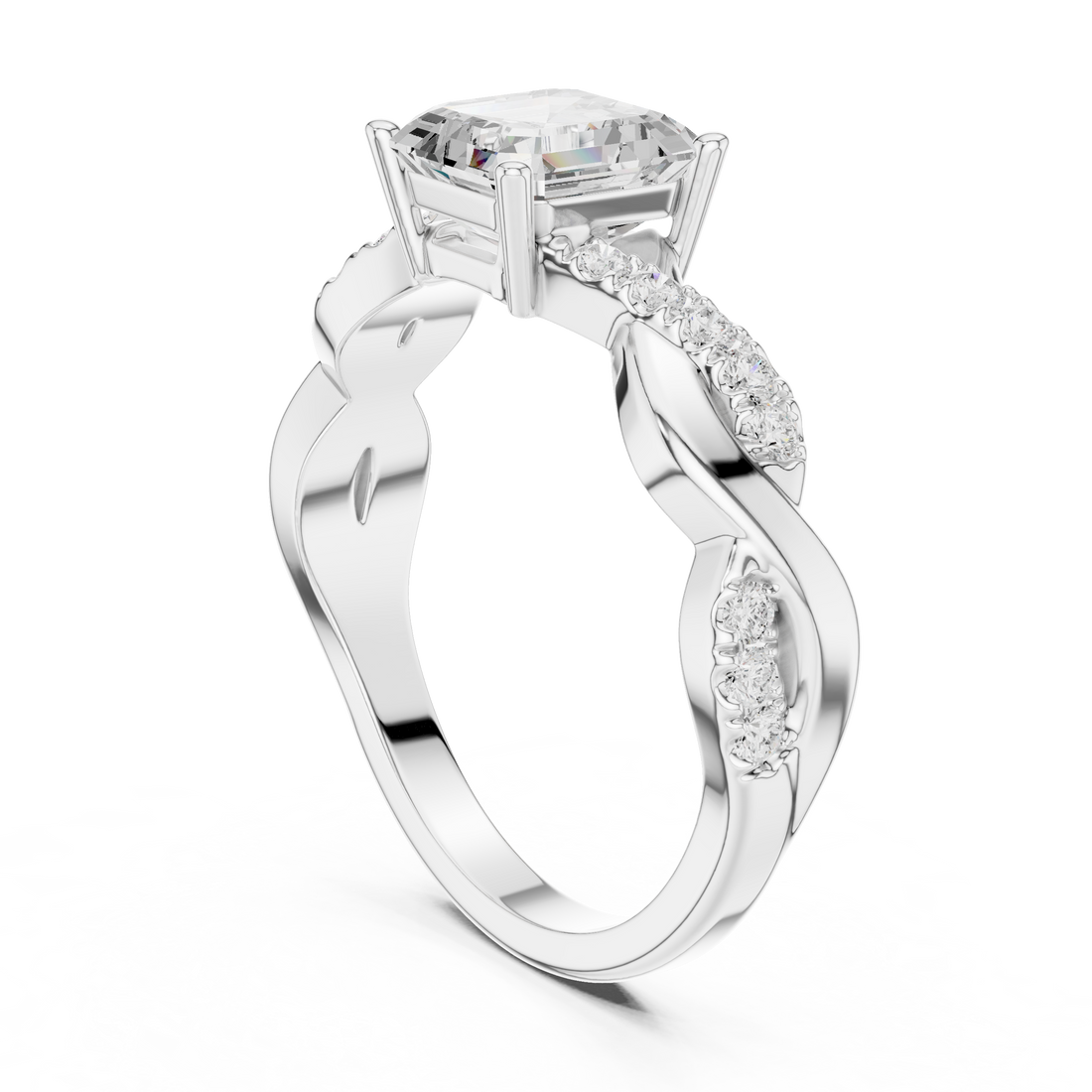 Classic eternity band featuring continuous diamond circle.