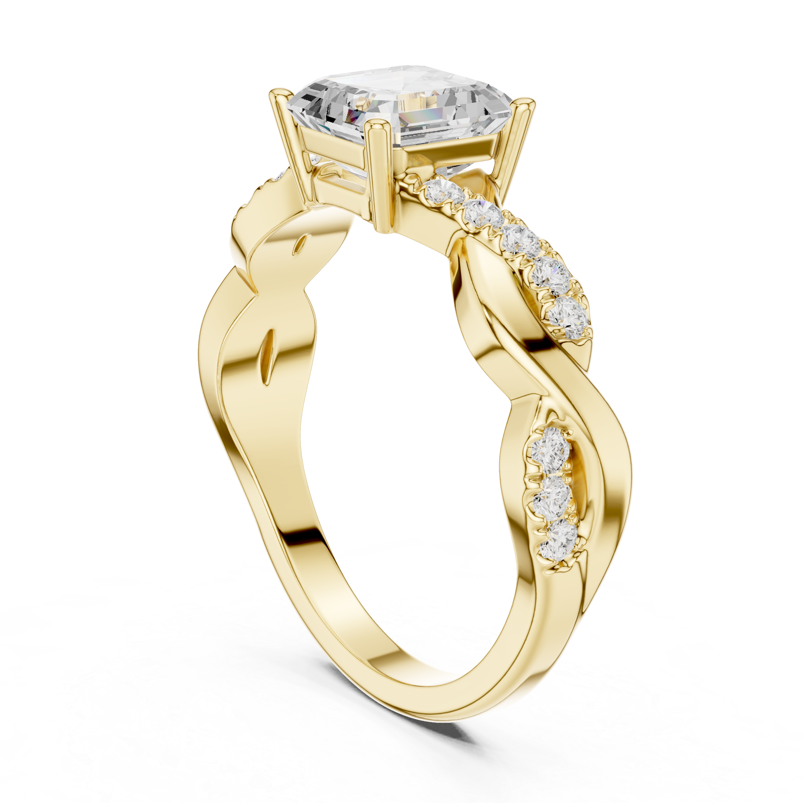 Modern promise ring featuring minimalist structure.