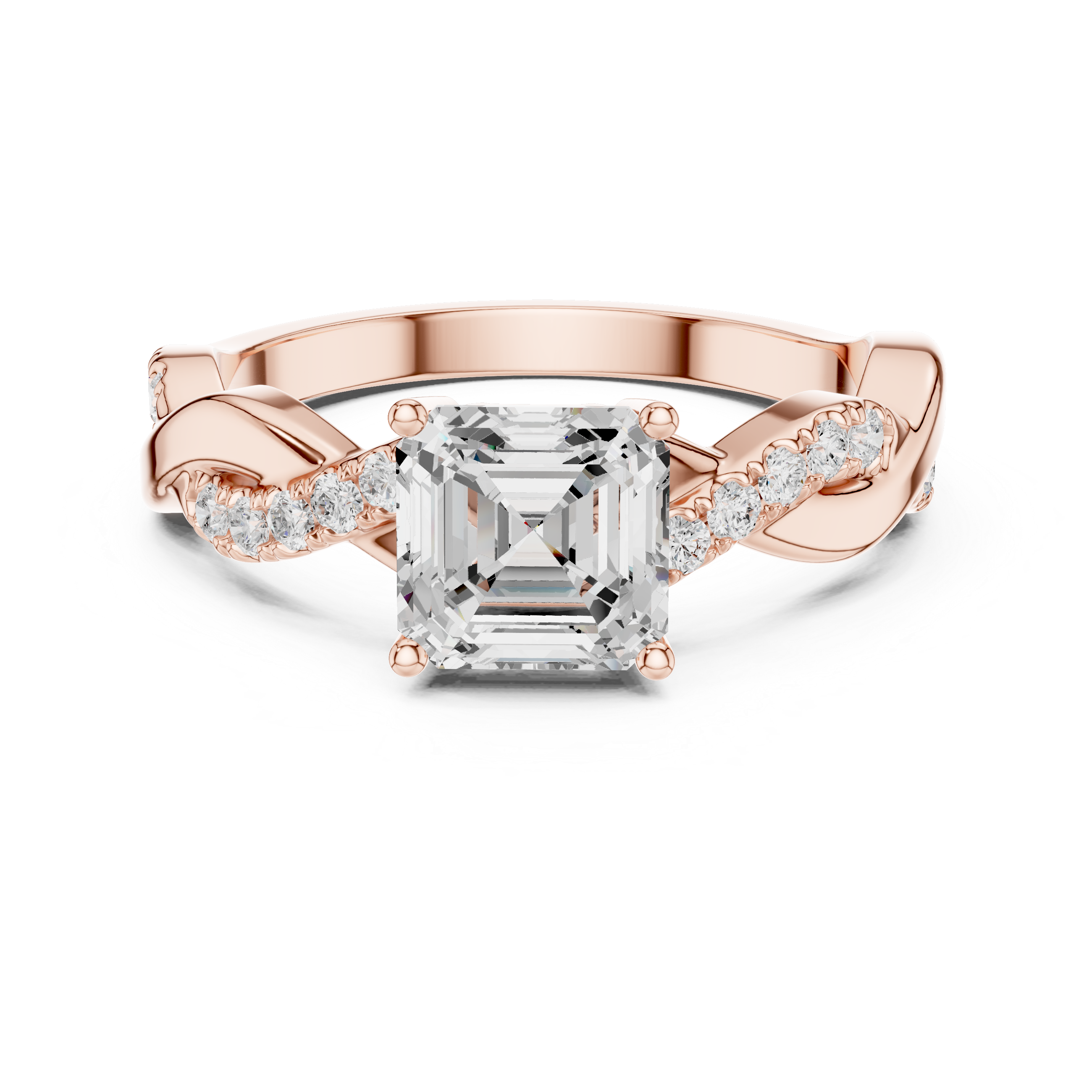 Modern diamond pendant featuring minimalist design.