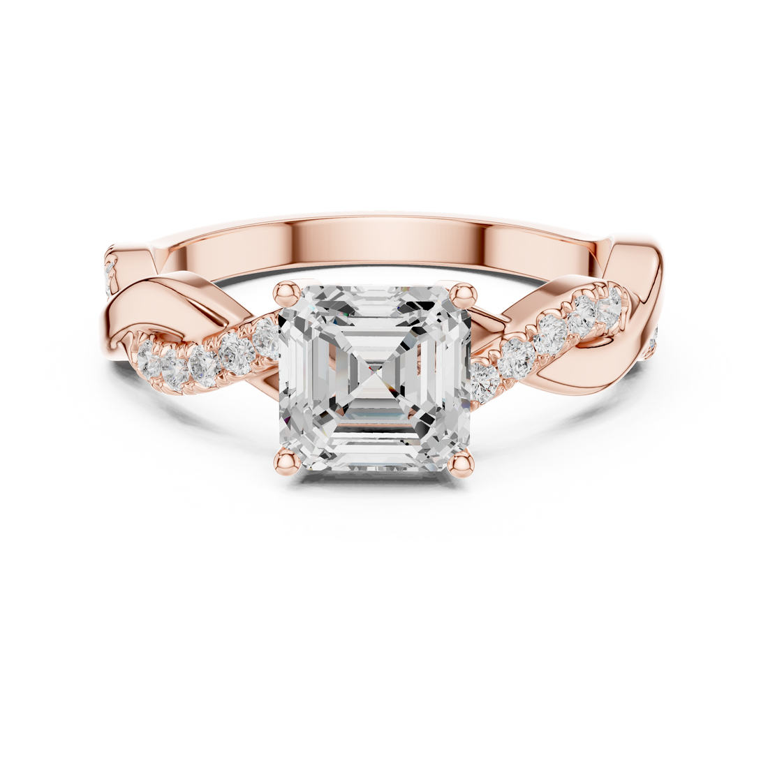 Modern diamond pendant featuring minimalist design.