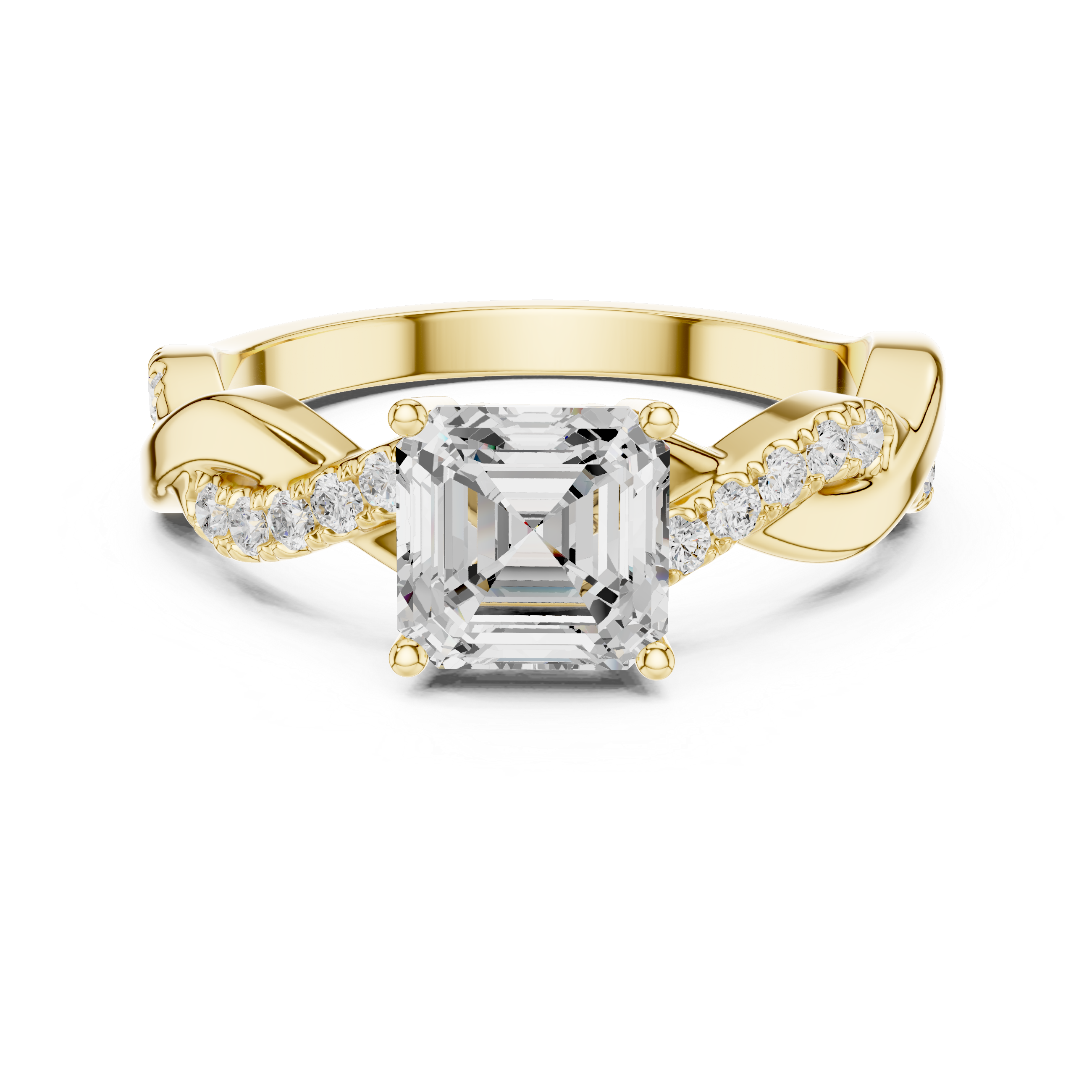 Luxury diamond stud earrings featuring brilliant-cut stones.